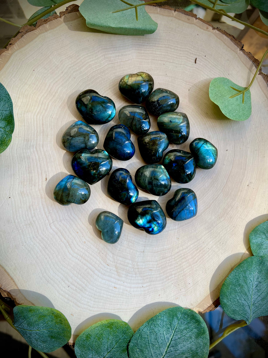 Small Labradorite Heart