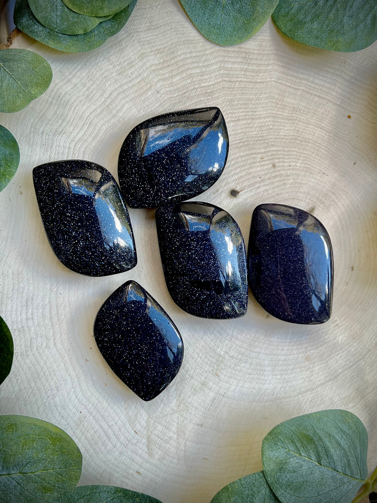 Blue Sandstone Palm - Still Water Crystals
