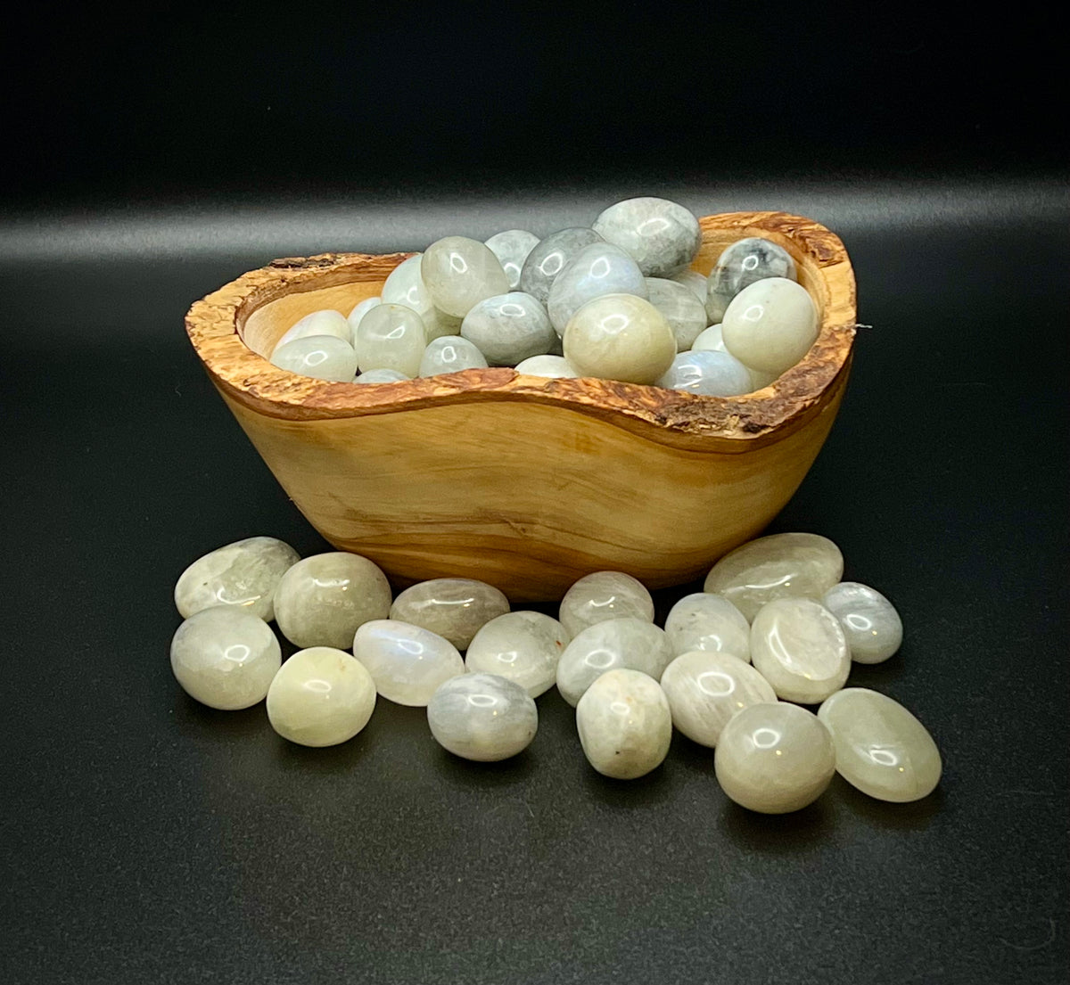 Grey Moonstone Tumble - Still Water Crystals