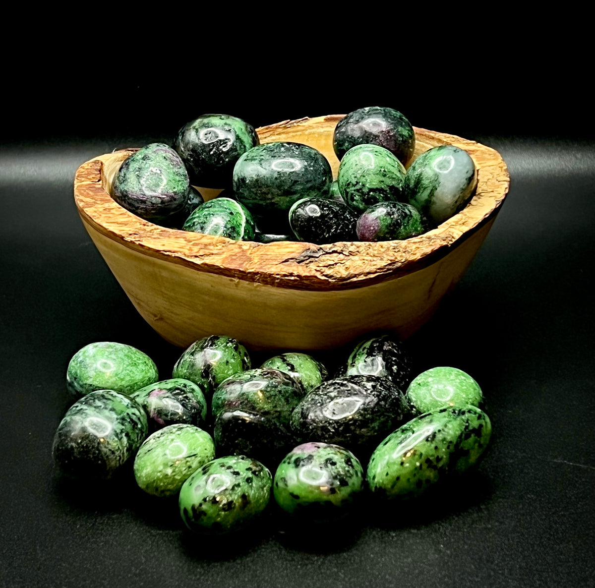Ruby Zoisite Tumbles & Cubes - Still Water Crystals