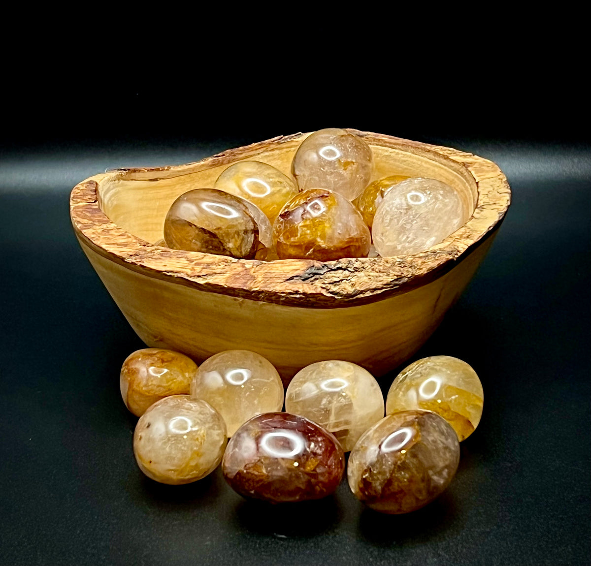 Golden Healer Tumble - Still Water Crystals