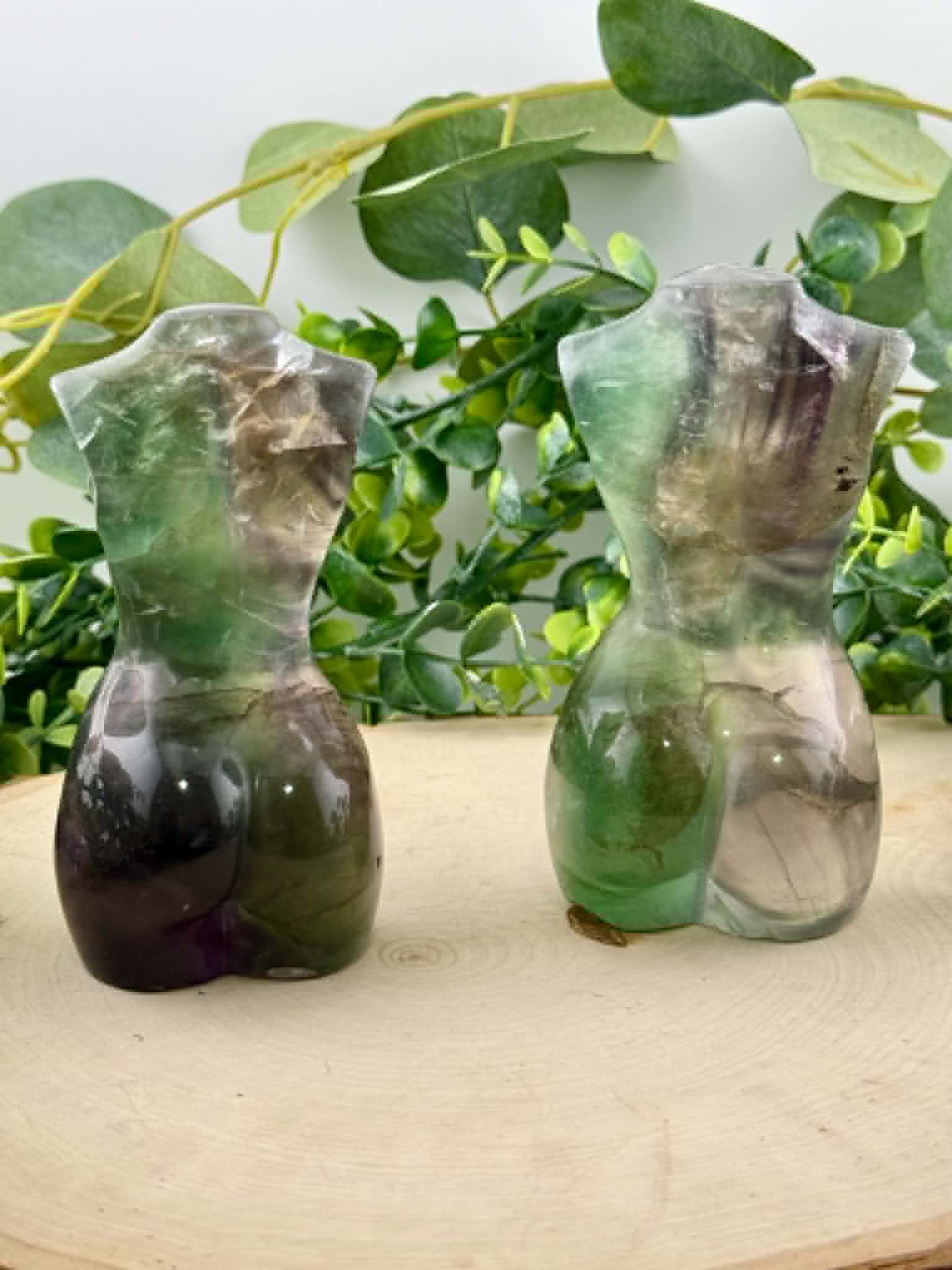 Fluorite Lady Body Carvings