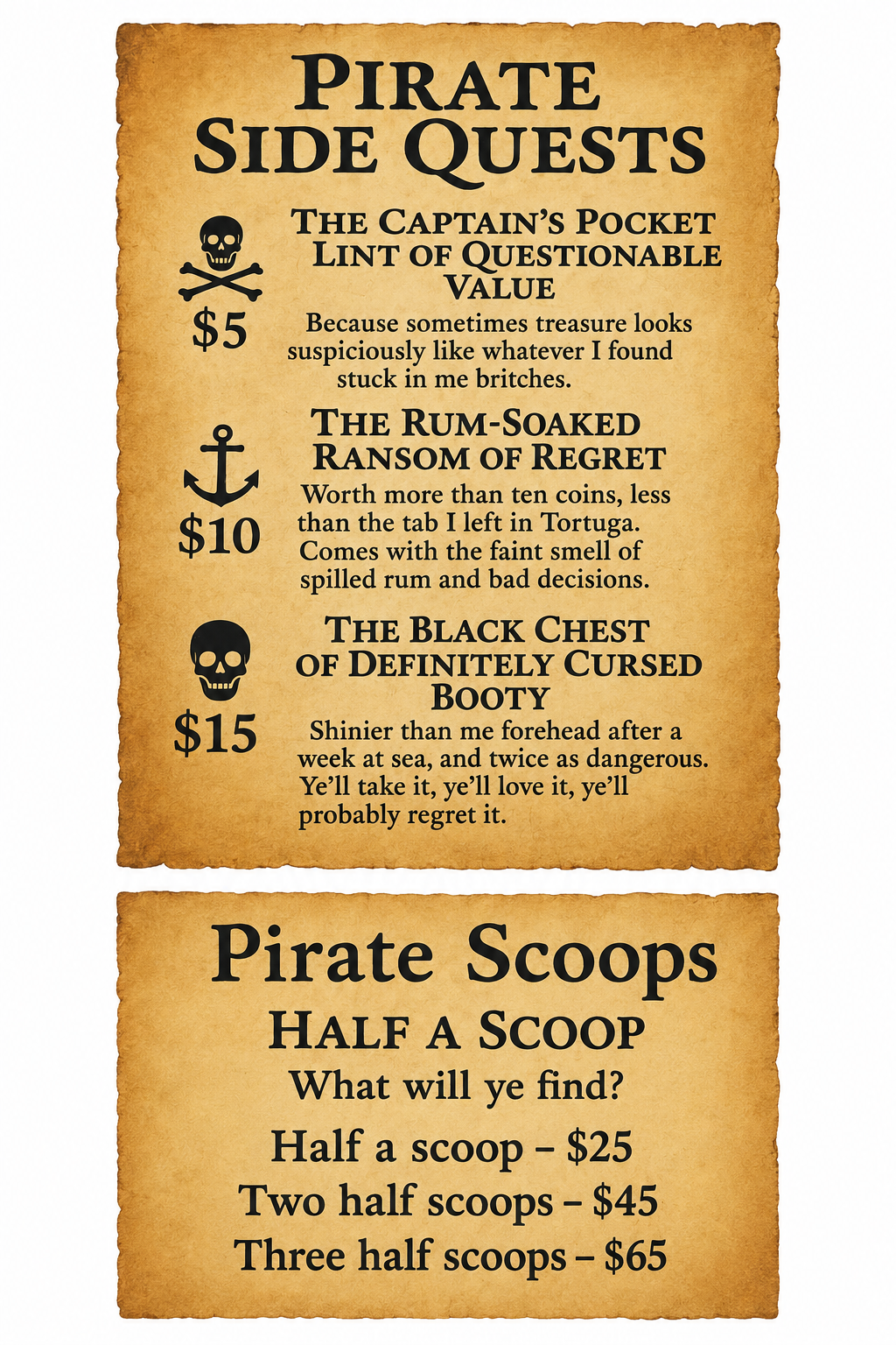 Pirates Scoop - now 5 dollars off - Still Water Crystals