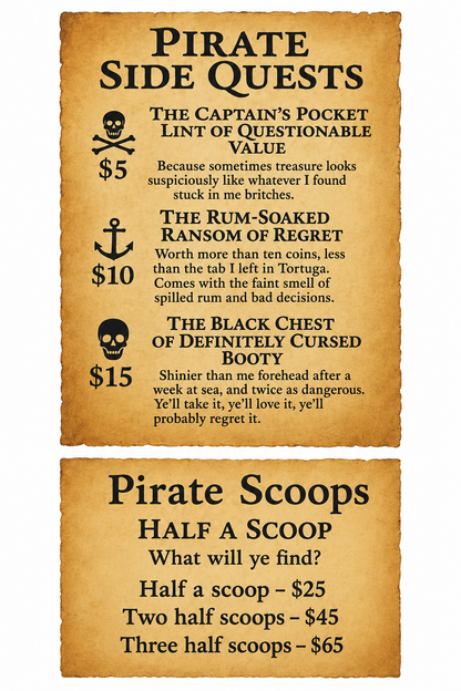 Pirates Scoop - now 5 dollars off