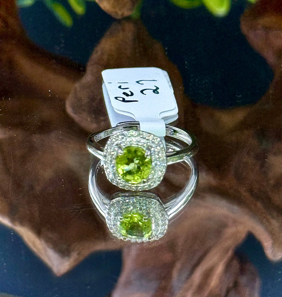 Peridot adjustable rings in 925 sterling silver