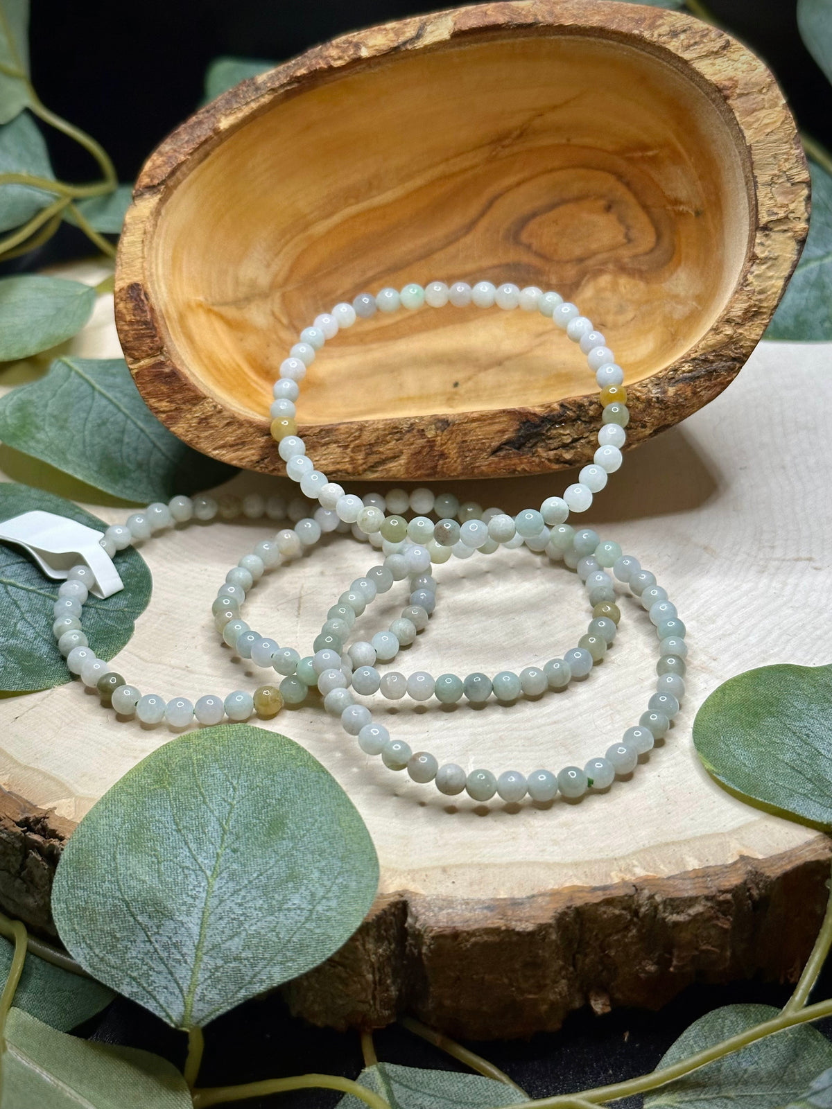 Caribbean Calcite stretch bracelets in multiple bead sizes