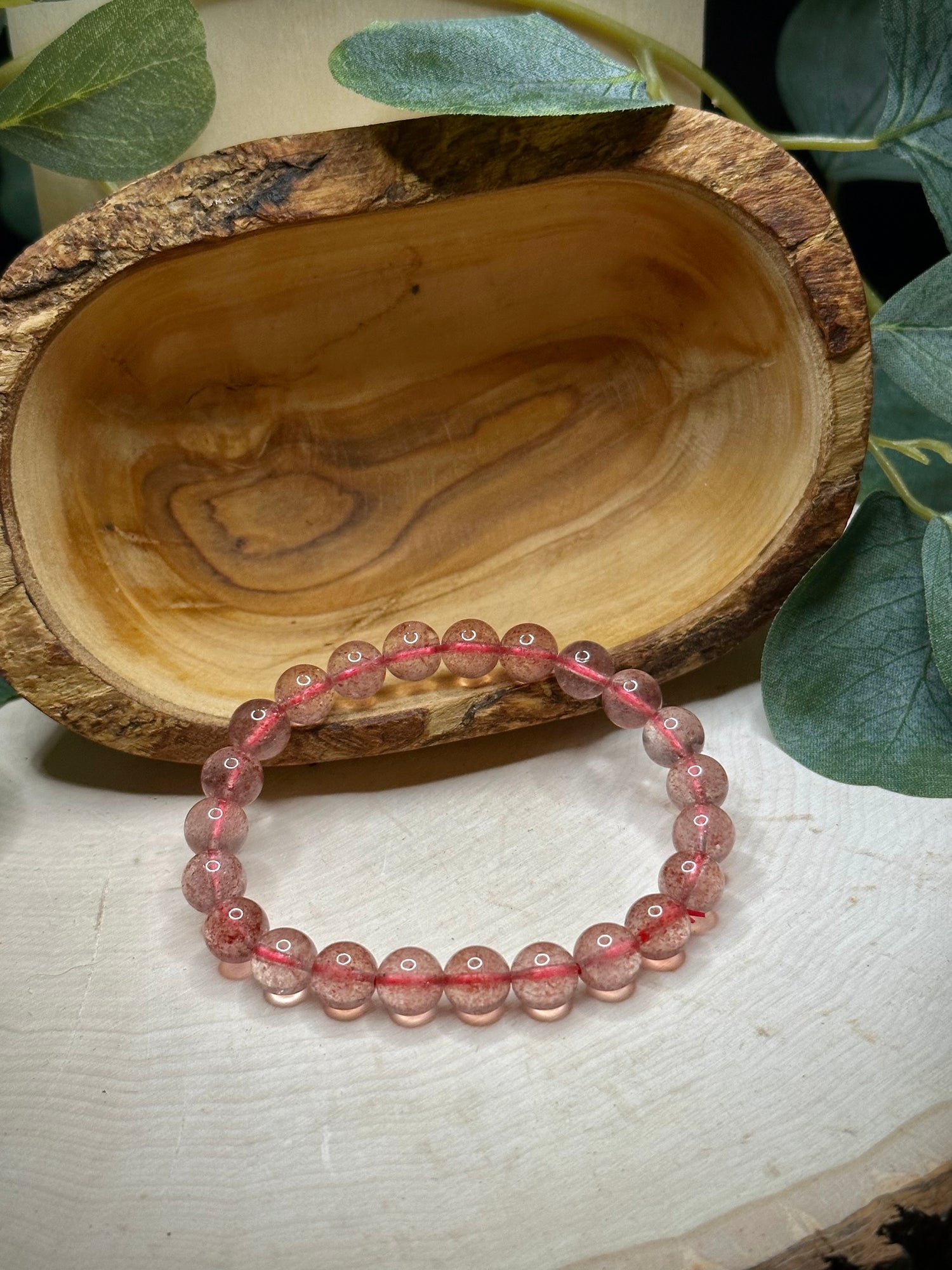 Strawberry Quartz Bracelet