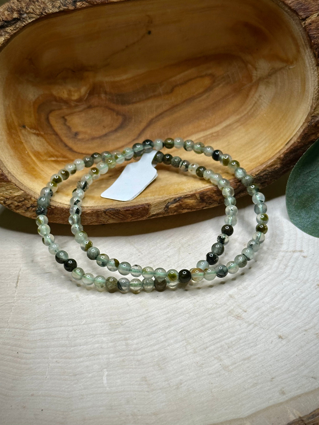 Rutilated Prehnite Bracelet