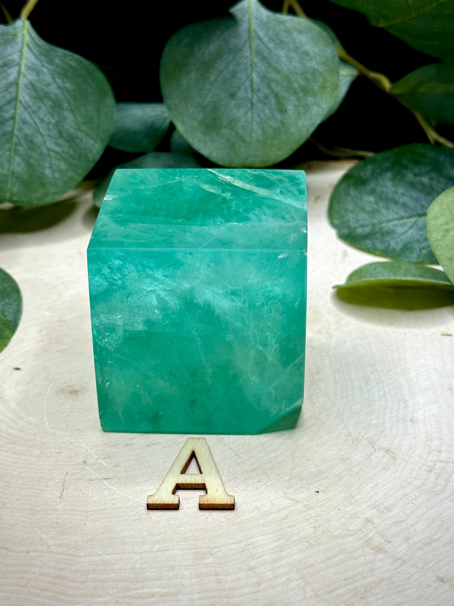 Baja Blast Green Fluorite Floating Cubes