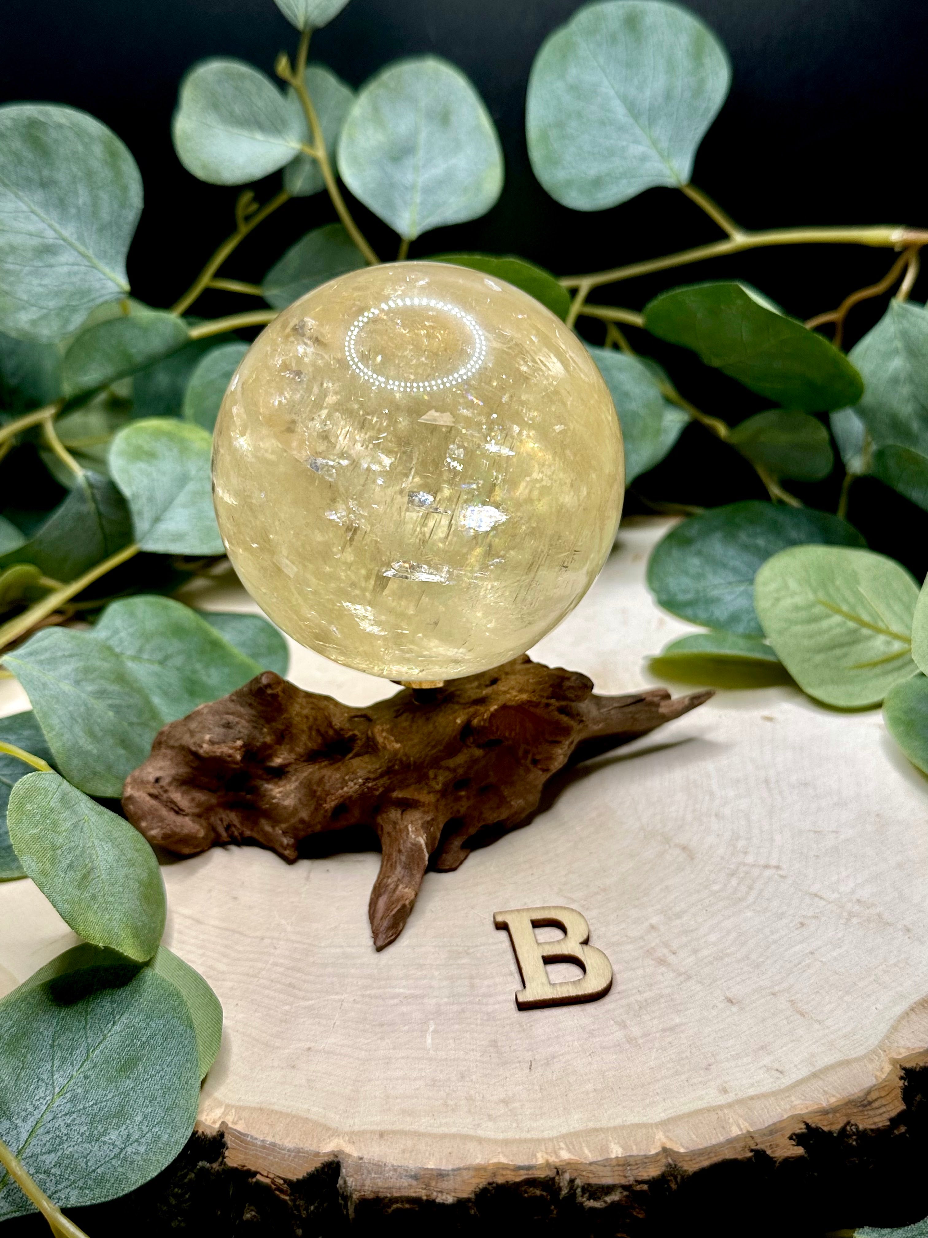 High Quality Honey Calcite Sphere