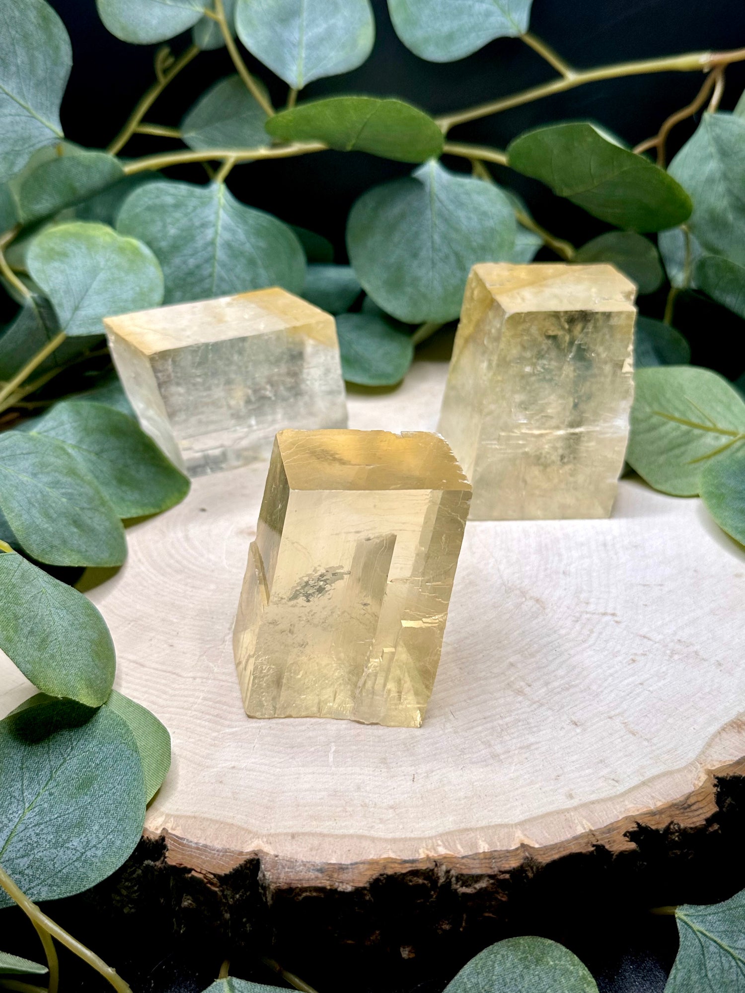 Raw Honey Calcite Cubes