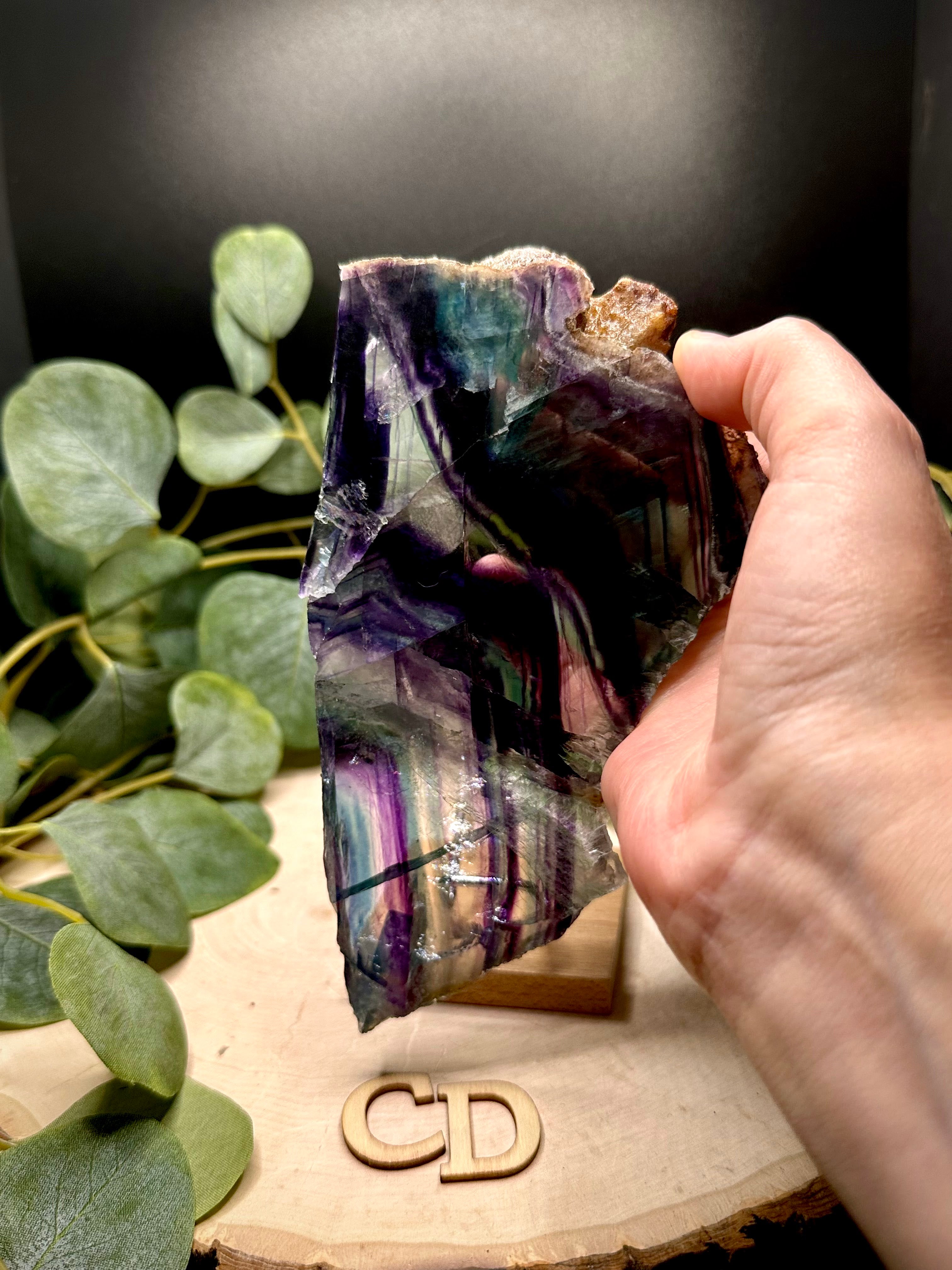 Rainbow Fluorite Freeform Slabs