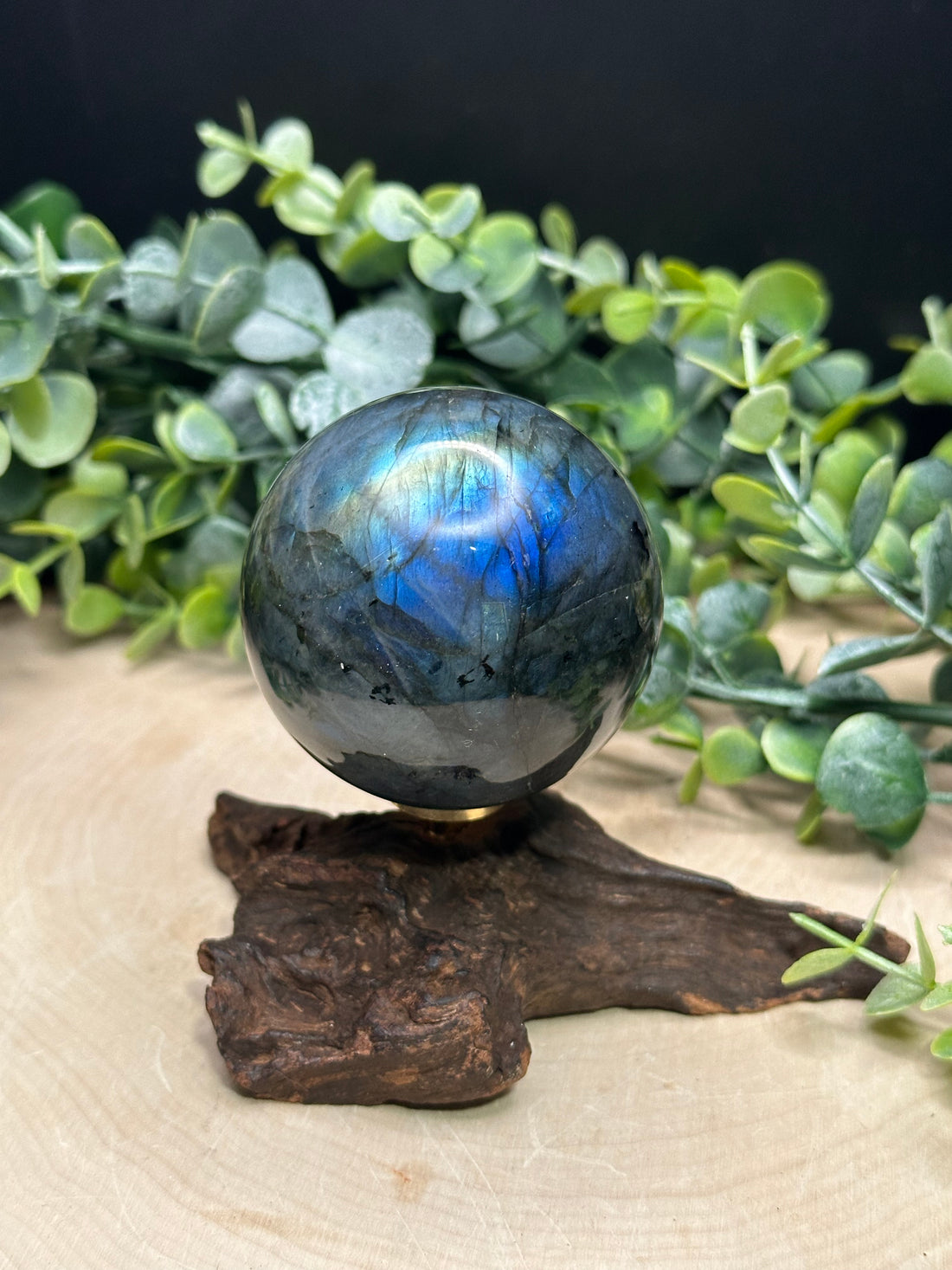 Blue Flash Labradorite Spheres