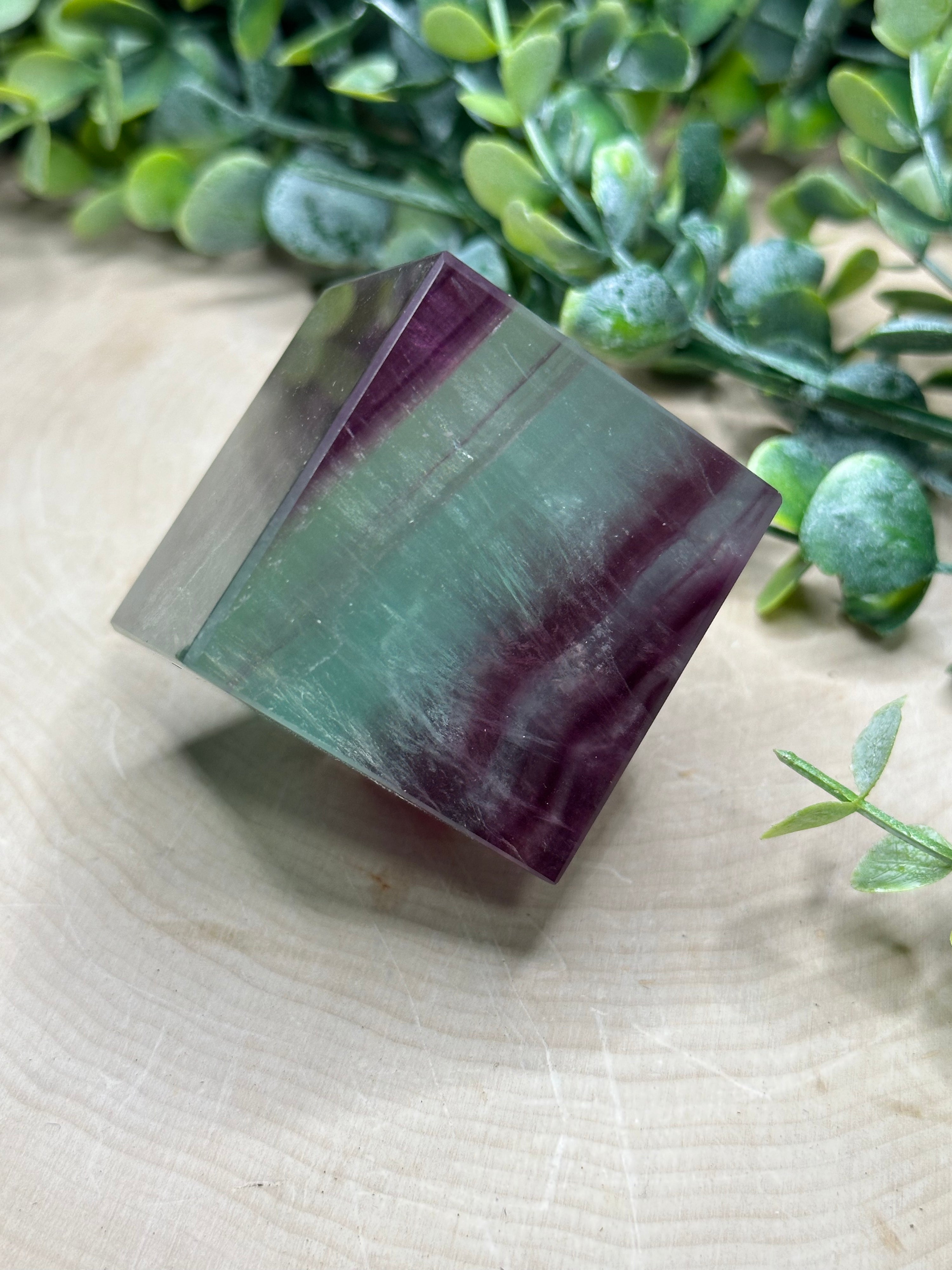 Rainbow Fluorite Floating Cubes | Large Fluorite Cube Carvings | Statemen