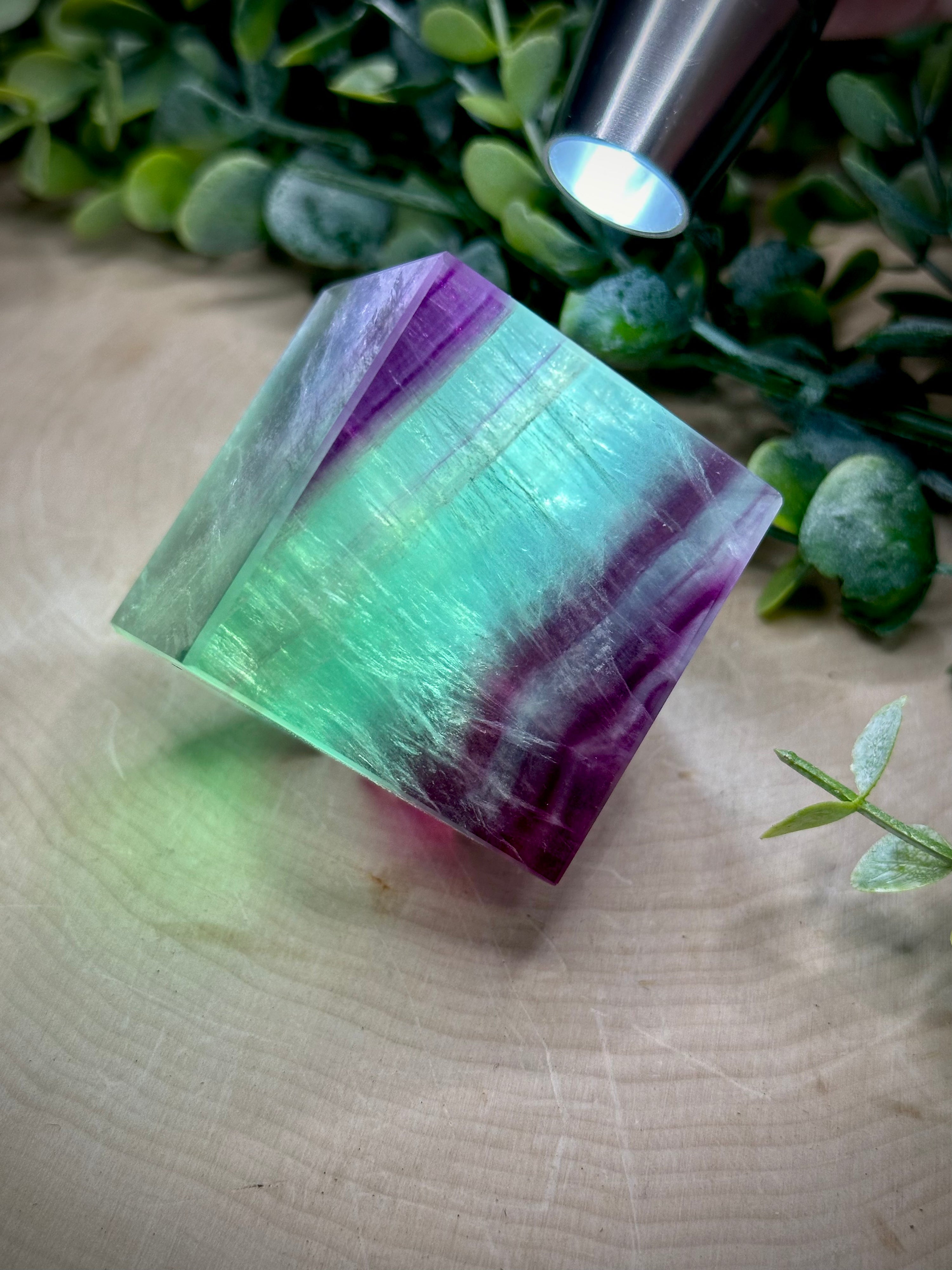 Rainbow Fluorite Floating Cubes | Large Fluorite Cube Carvings | Statemen