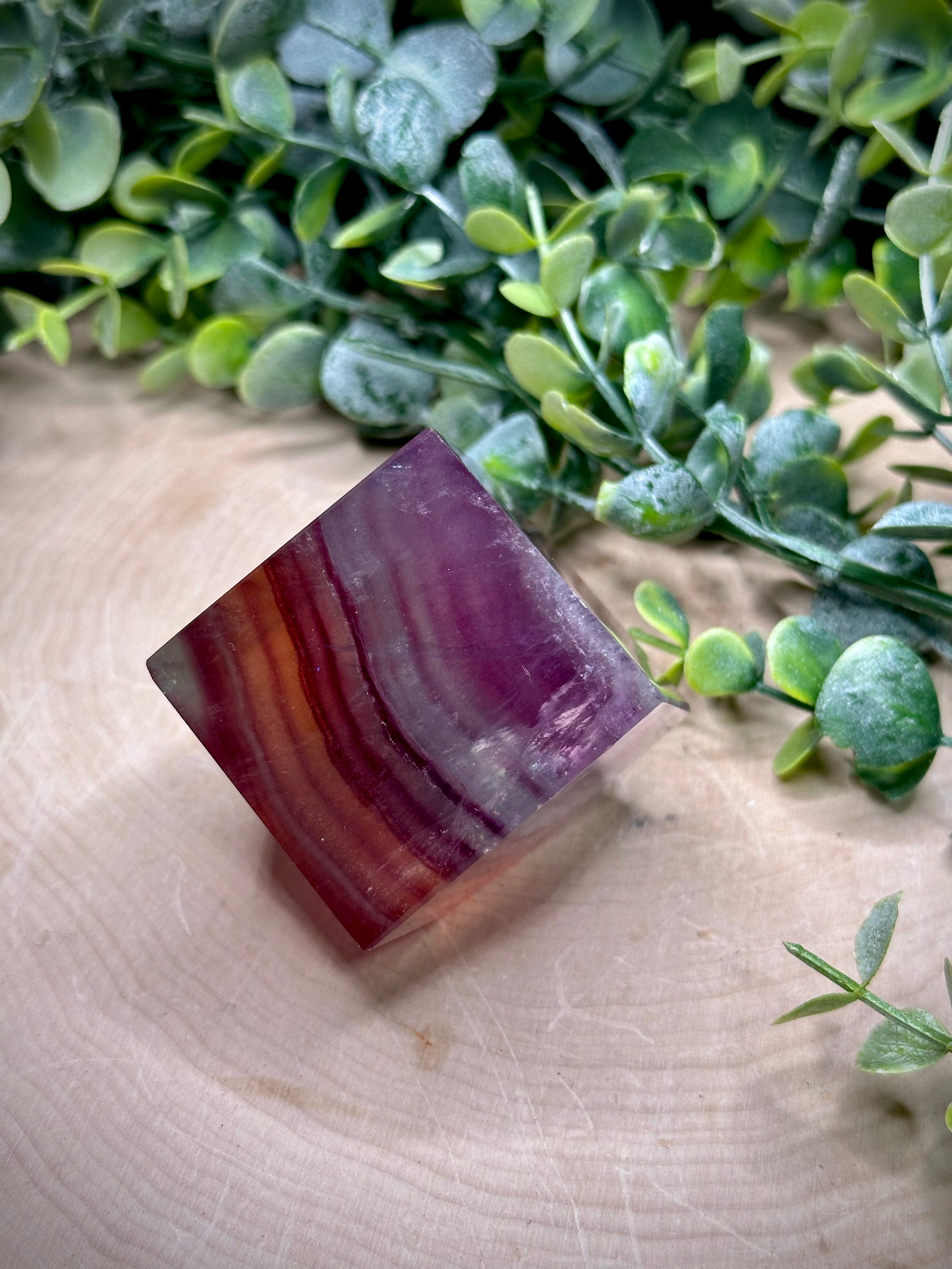Rainbow Fluorite Floating Cubes | Large Fluorite Cube Carvings | Statemen