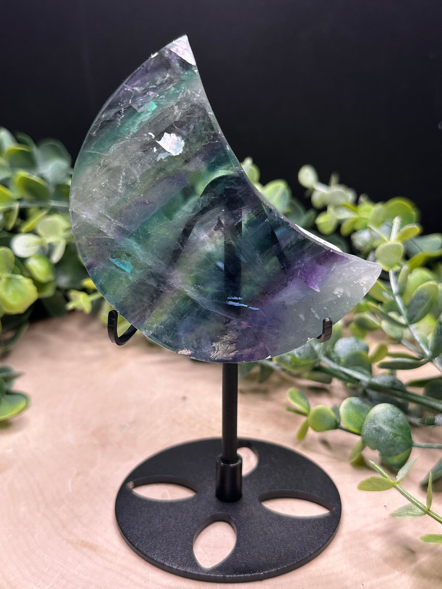 Fluorite Moon Carvings