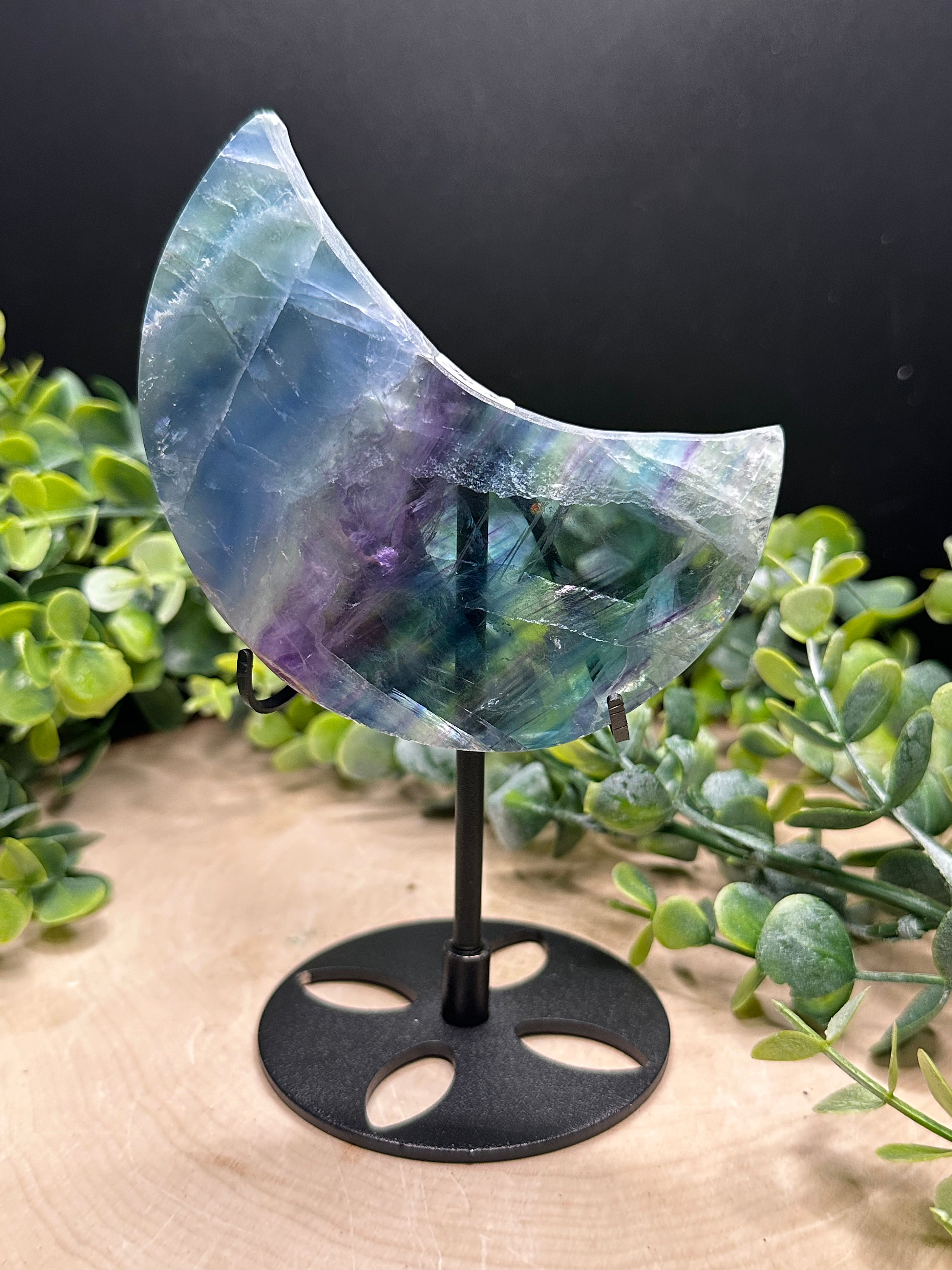 Fluorite Moon Carvings