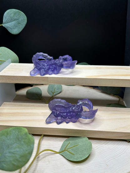 Fluorite Scorpion Carvings