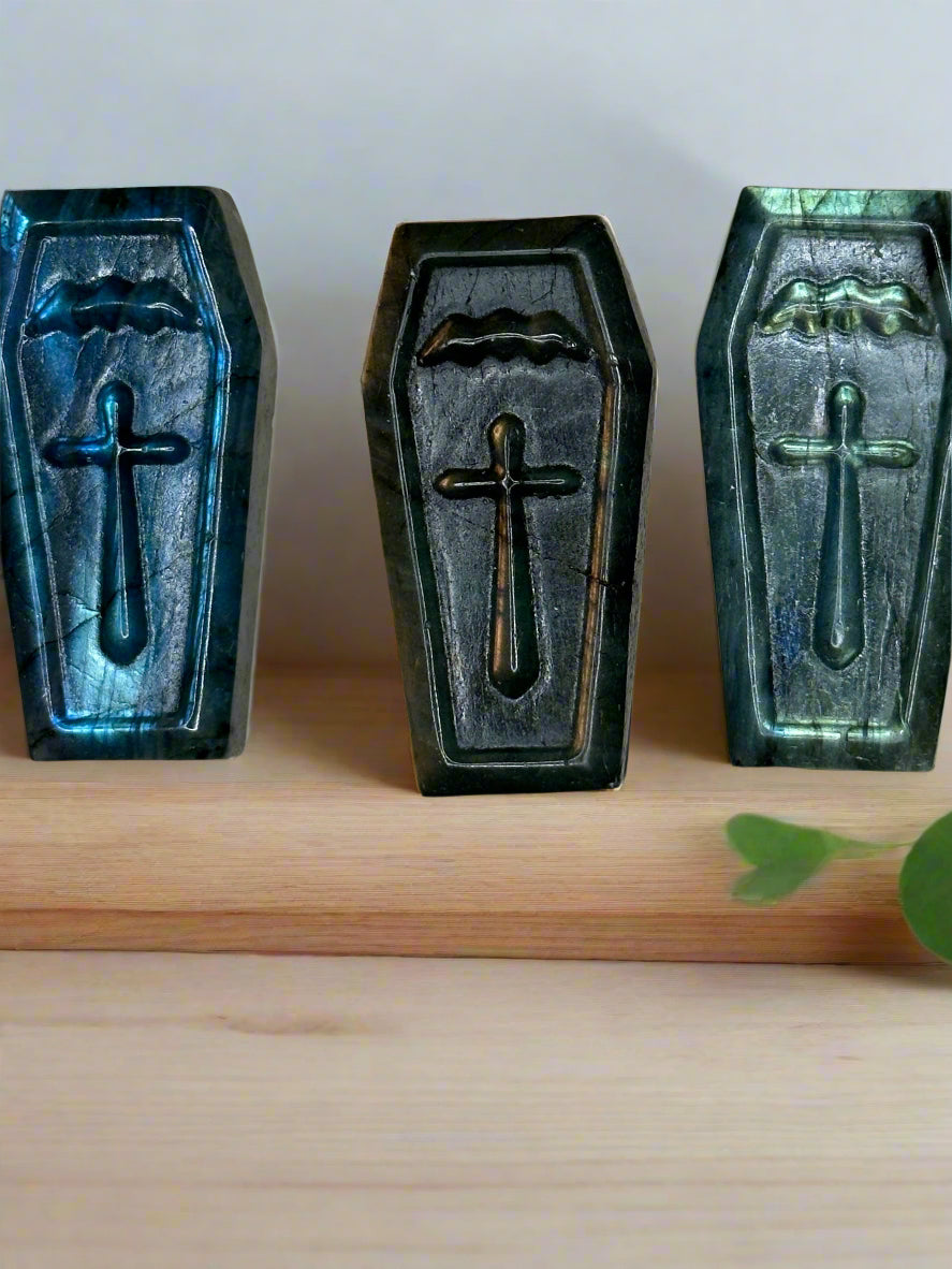 Labradorite Coffin Carvings