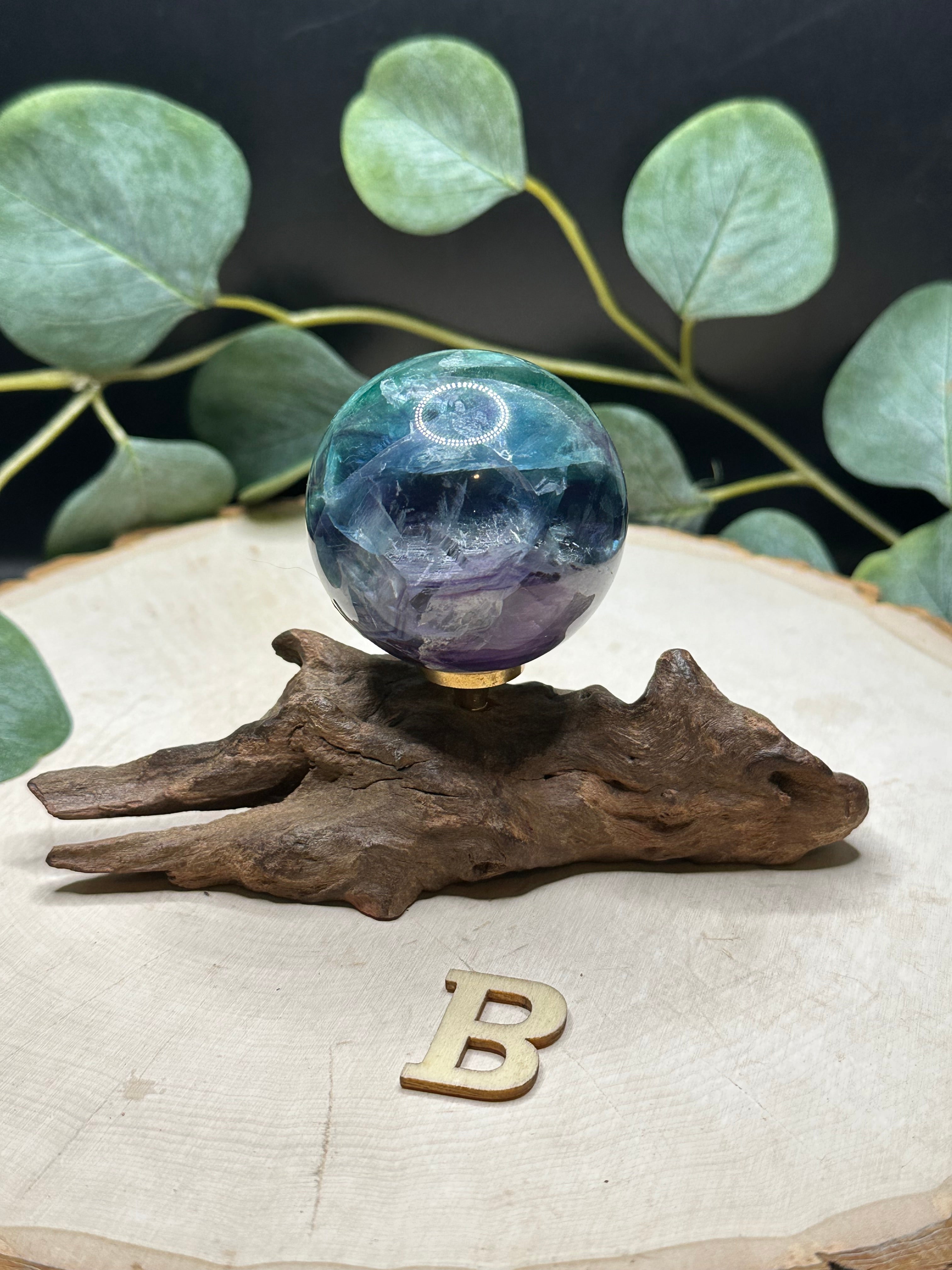 Rainbow fluorite Spheres