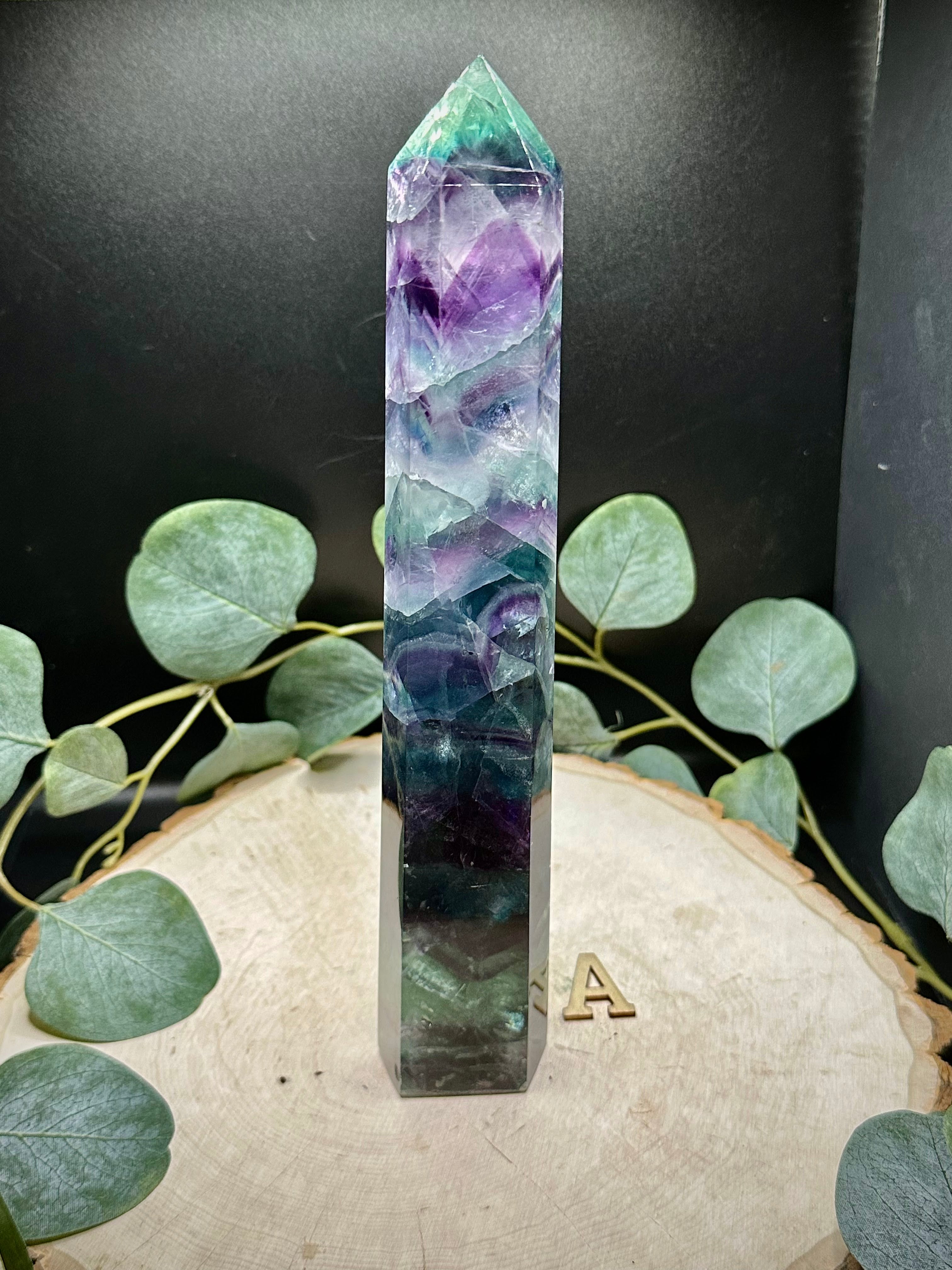 Rainbow Fluorite Statement Towers