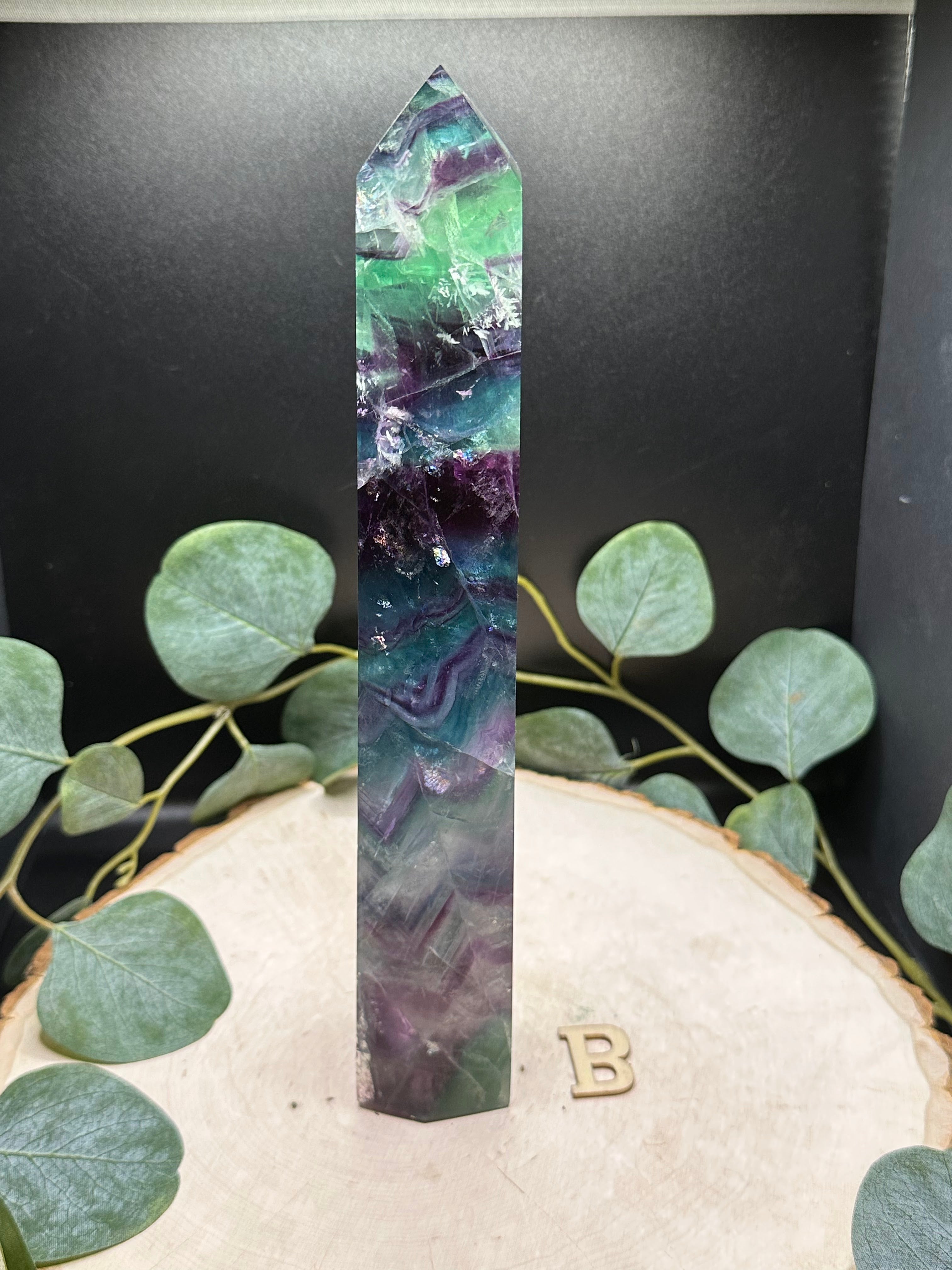 Rainbow Fluorite Statement Towers