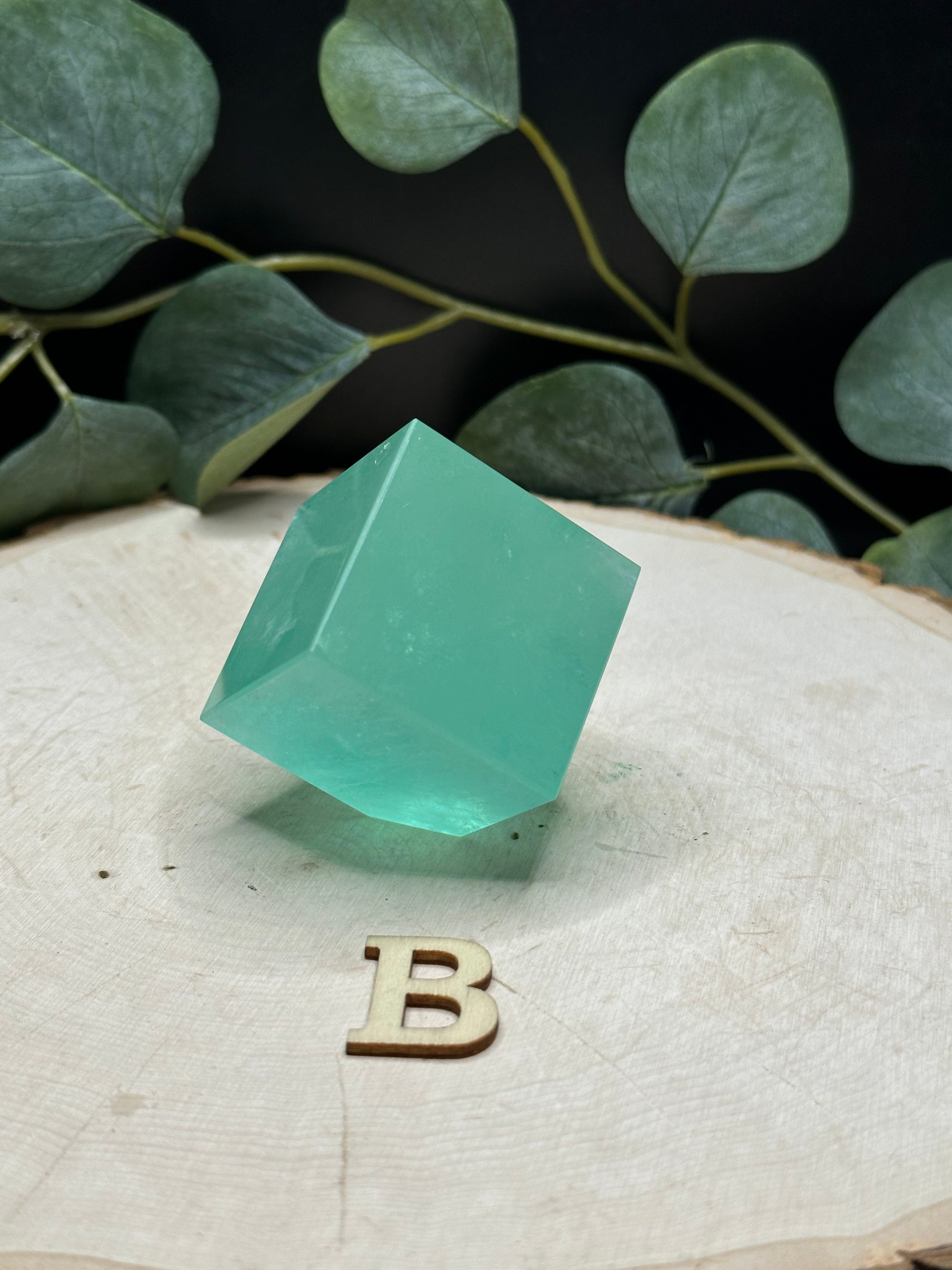 Baja Blast Green Fluorite Floating Cubes