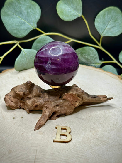 Magenta Fluorite Spheres