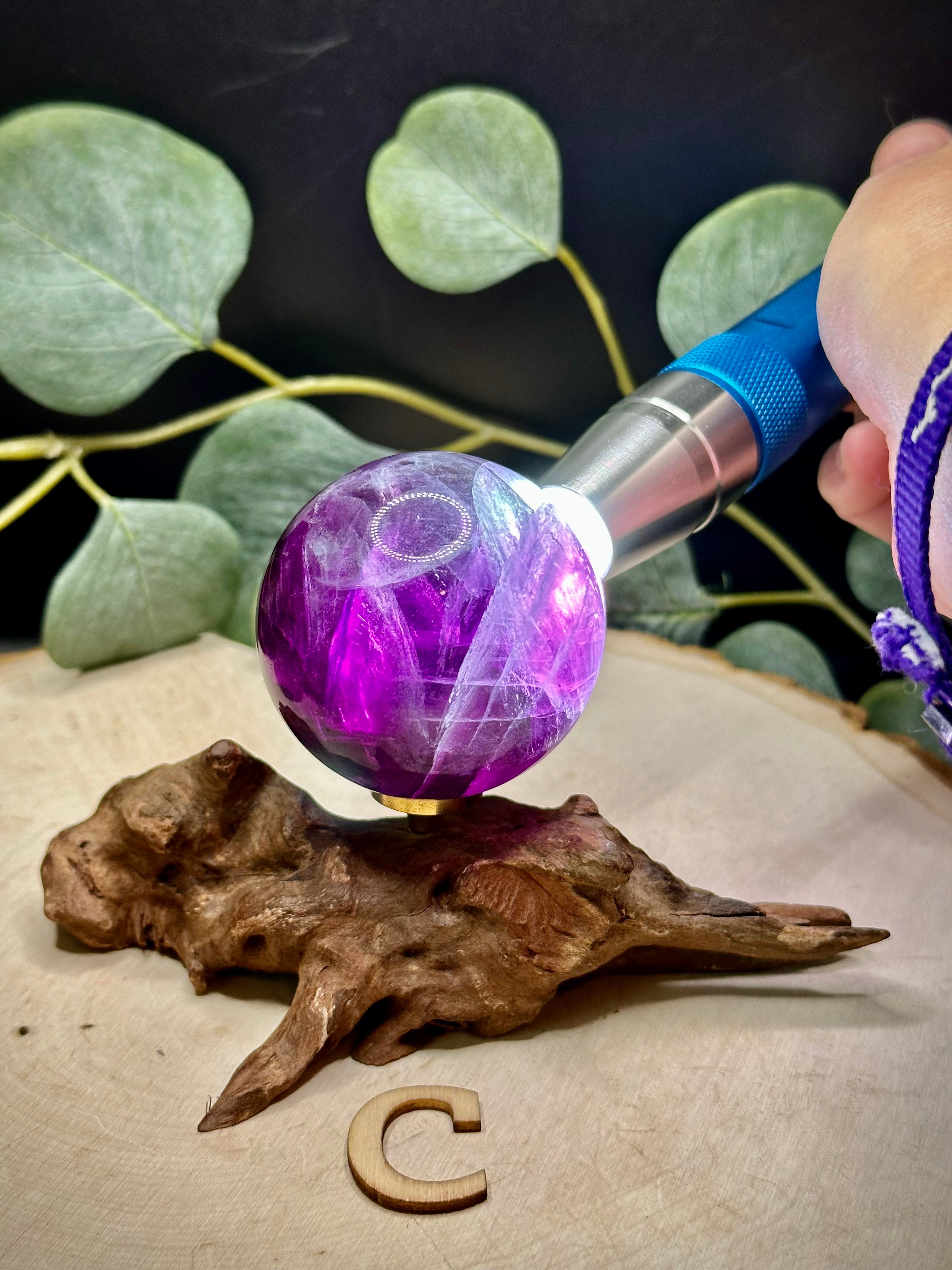 Magenta Fluorite Spheres