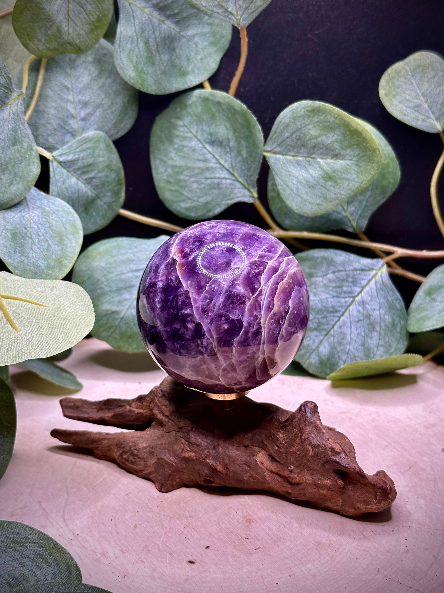 Chevron Amethyst Spheres