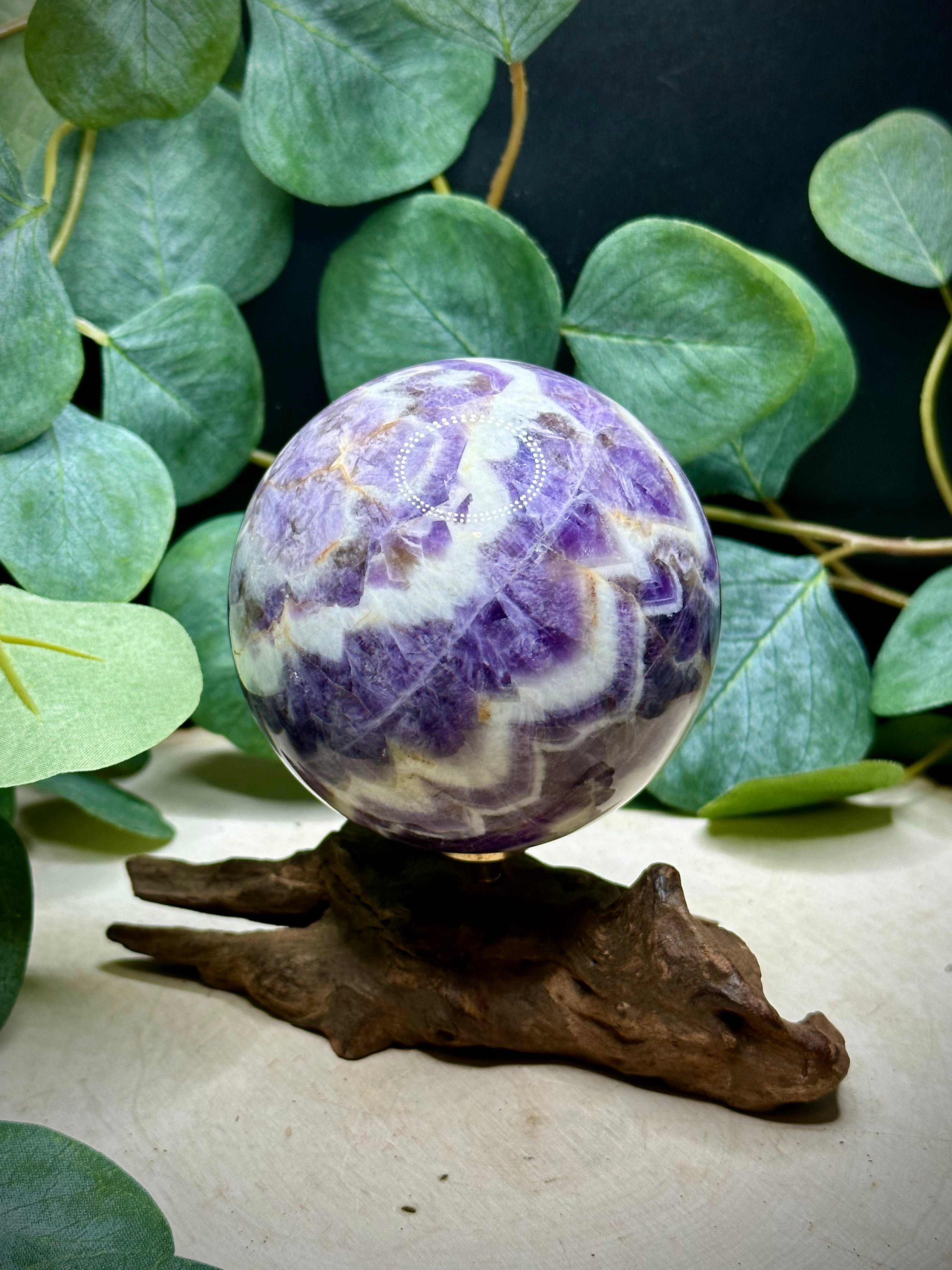 Chevron Amethyst Spheres