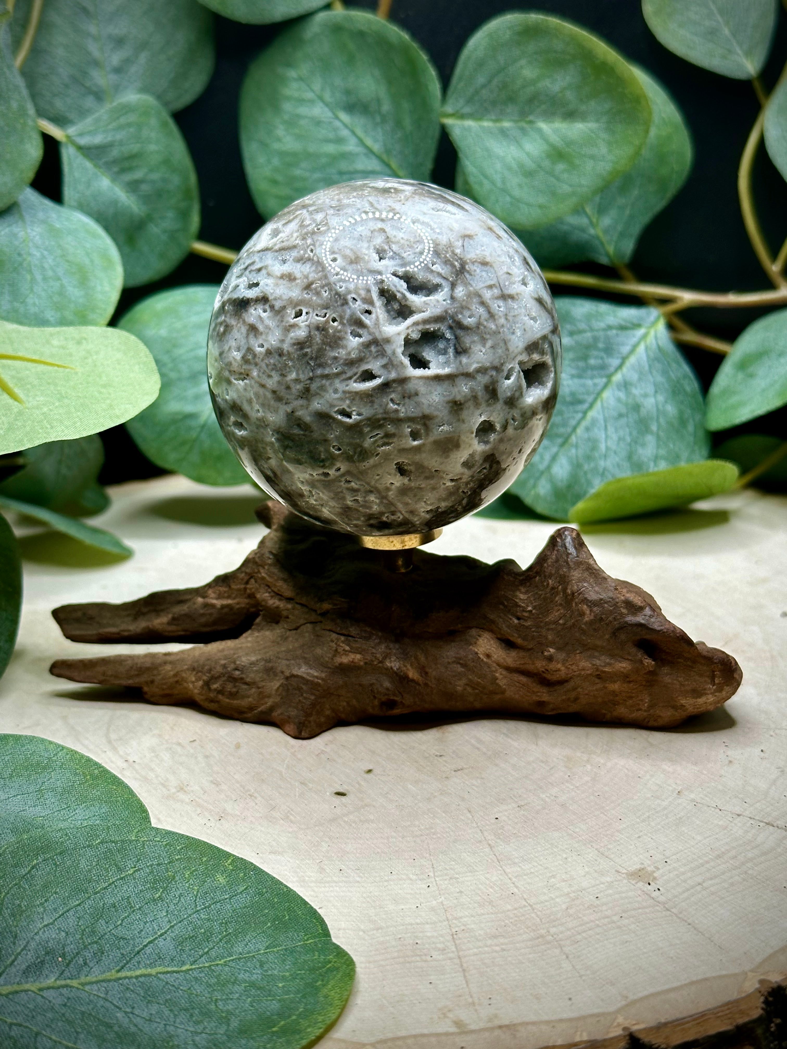 Sphalerite Spheres with Druzy