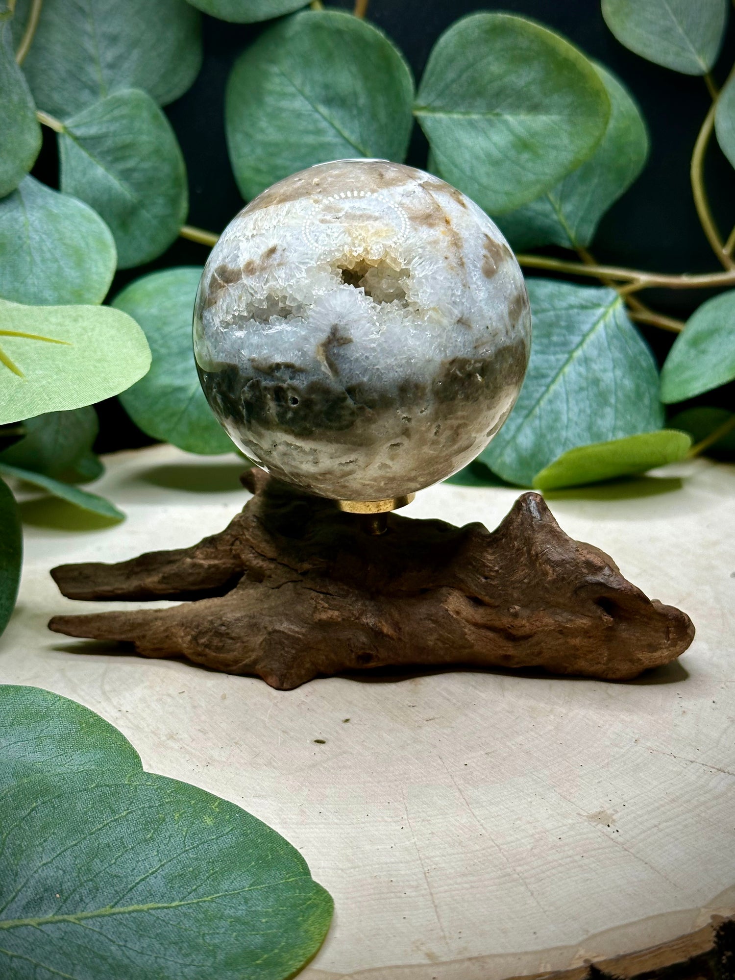 Sphalerite Spheres with Druzy