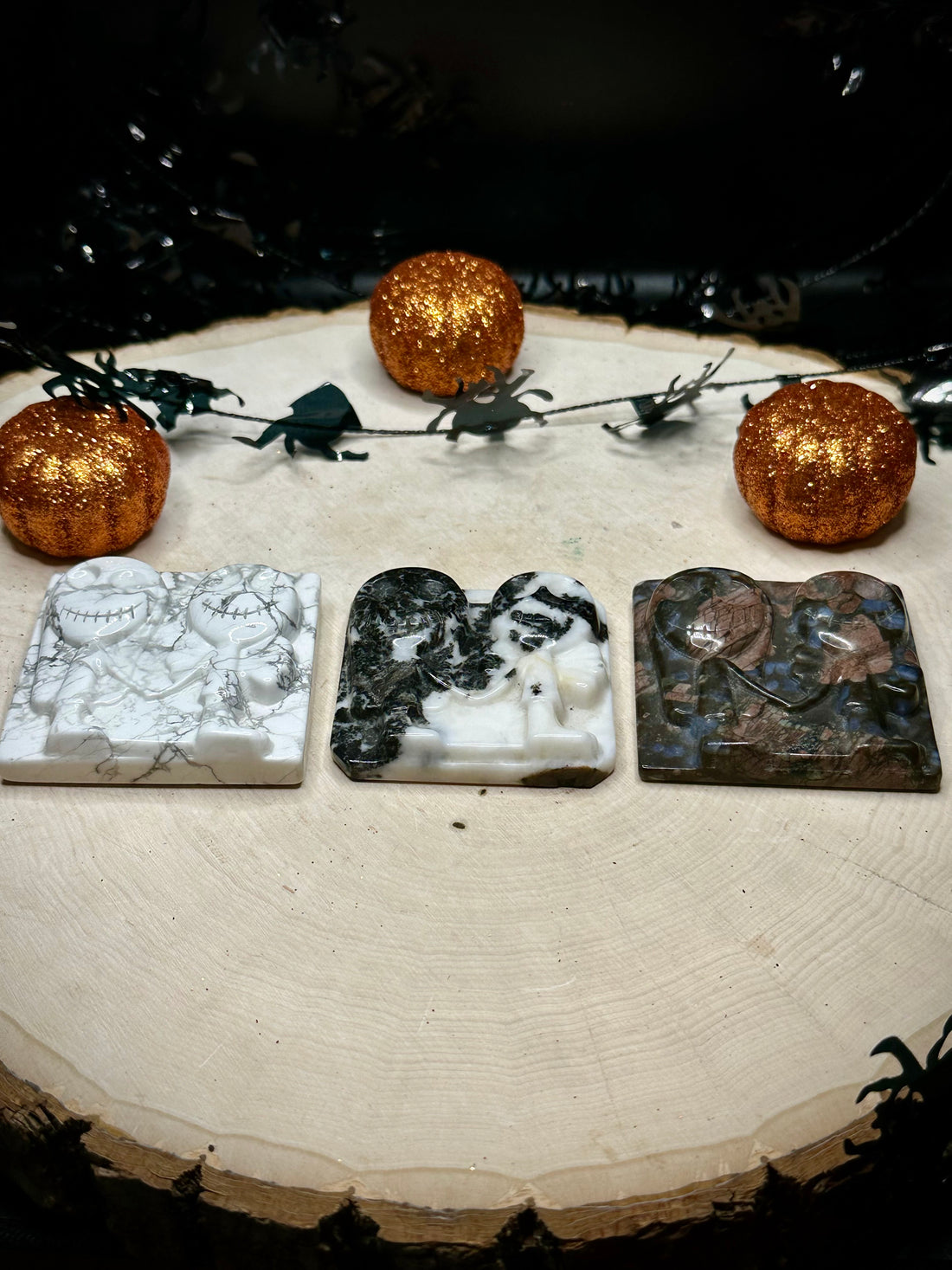 Jack & Sally Relief Carvings