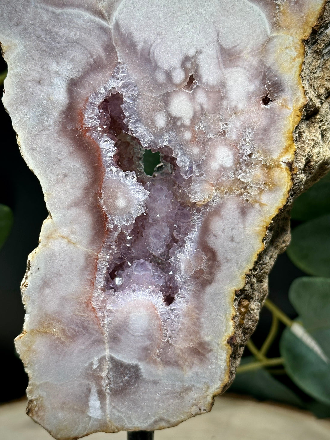 Pink Amethyst Statement Freeform on Stand 