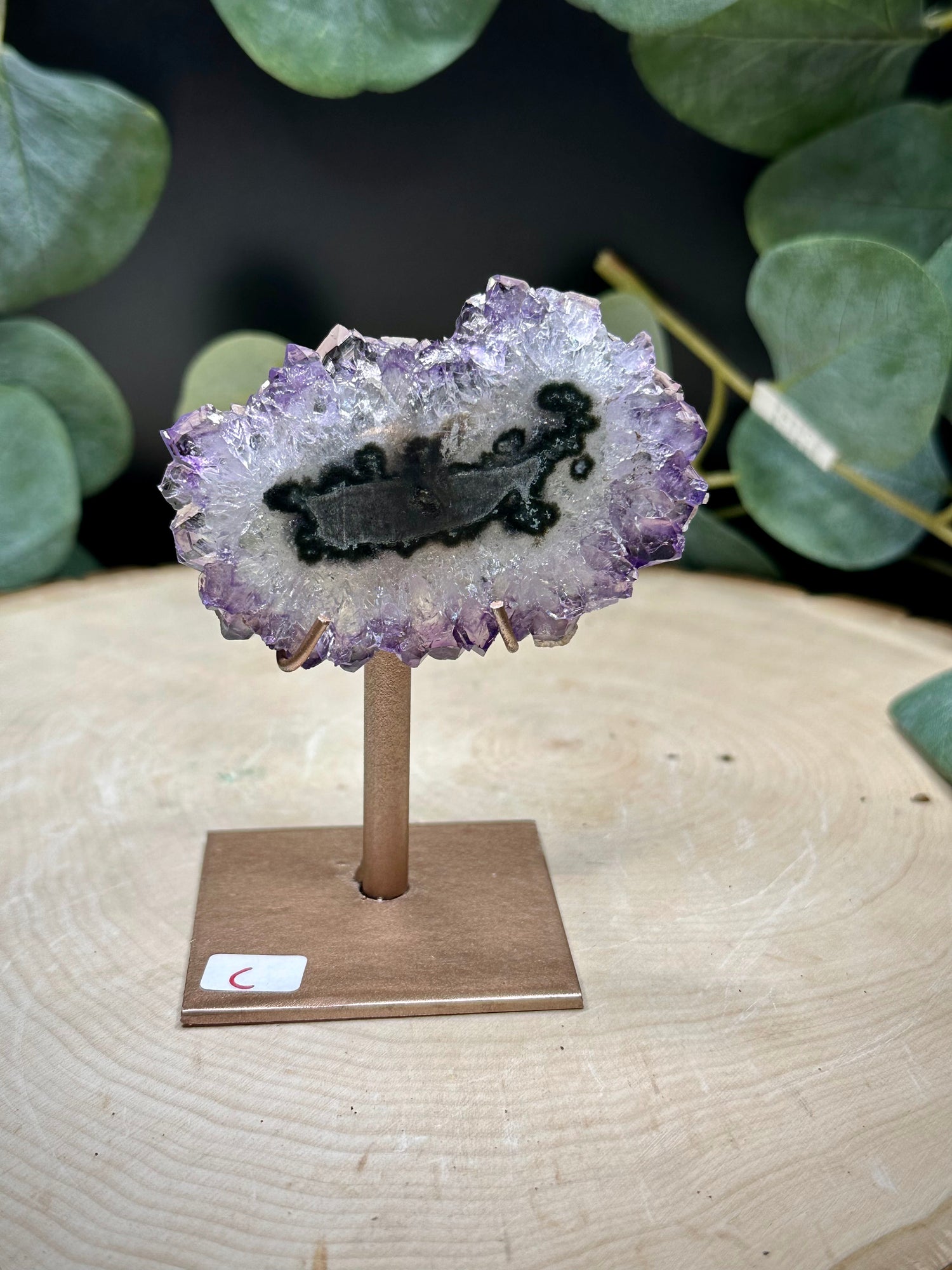 Stalactite Slice on Stand