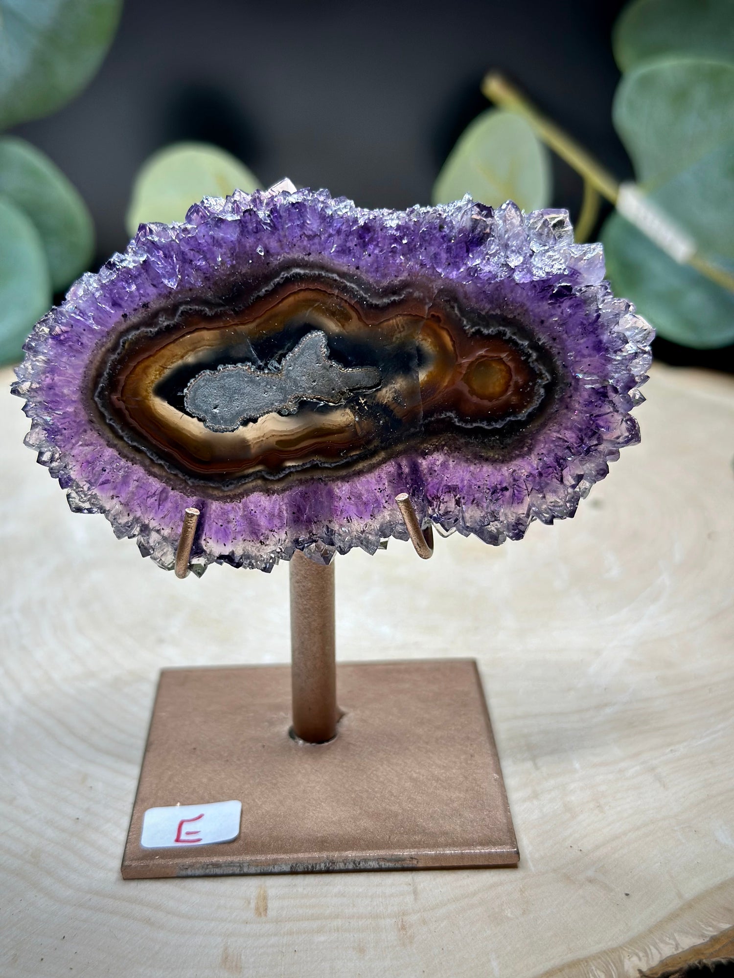 Stalactite Slice on Stand