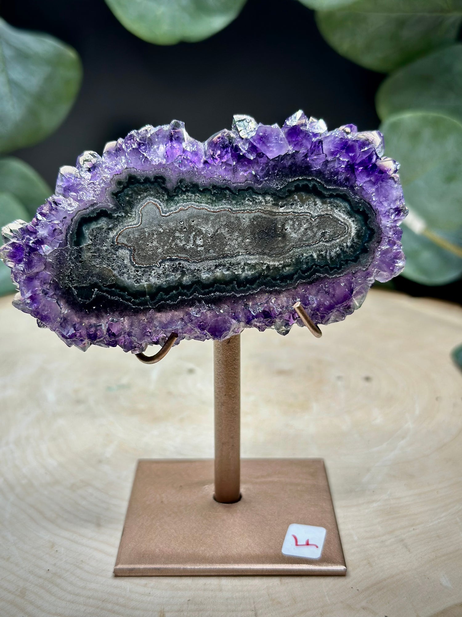 Stalactite Slice on Stand