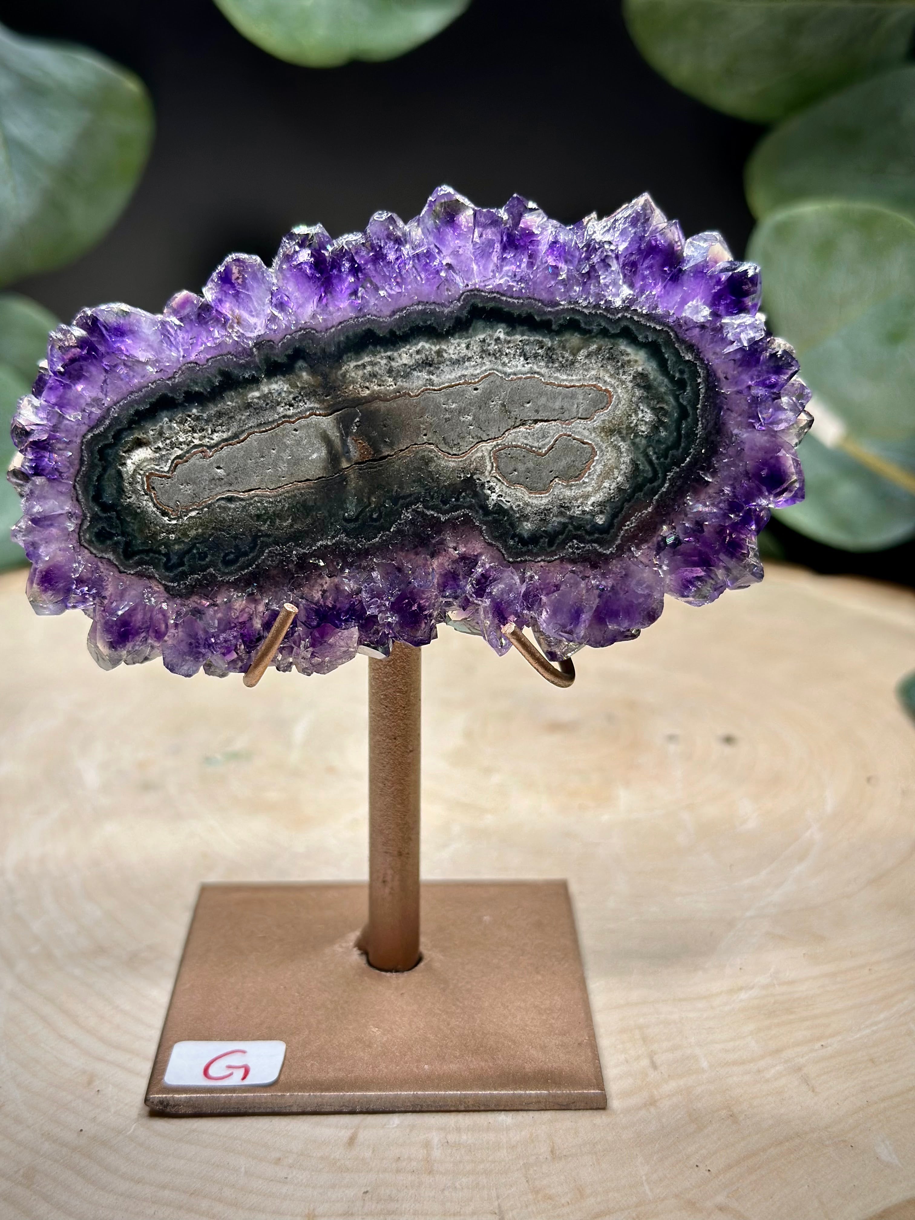 Stalactite Slice on Stand