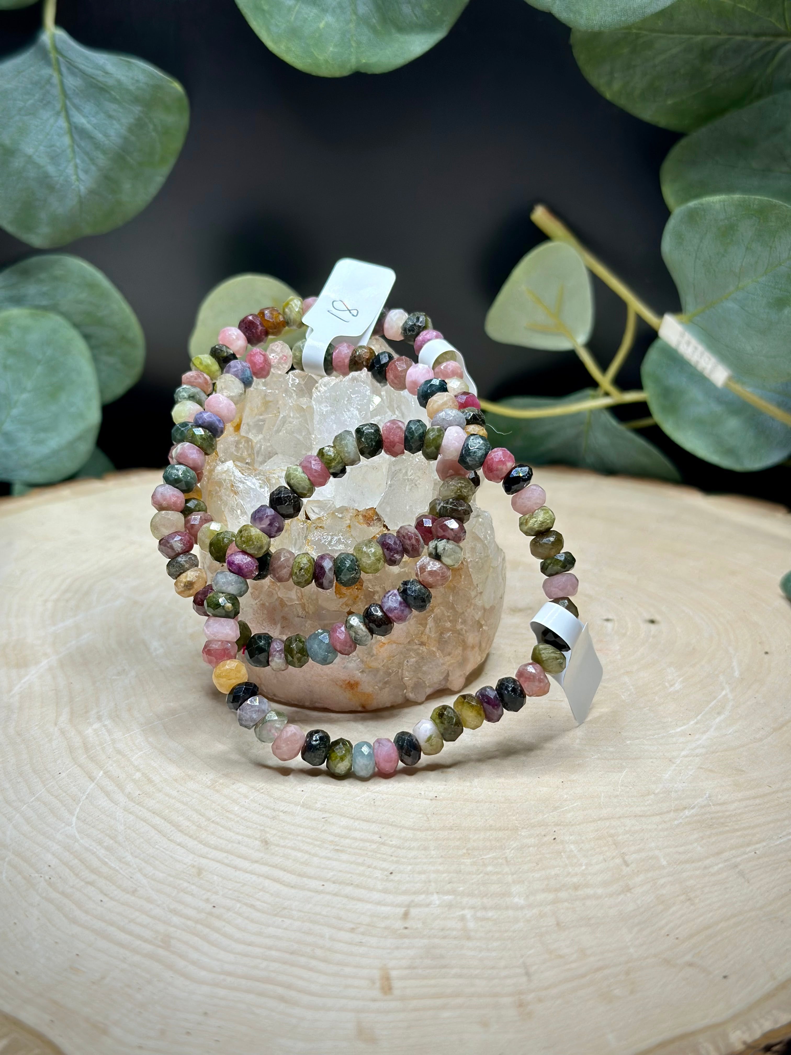 Watermelon Tourmaline Bracelets