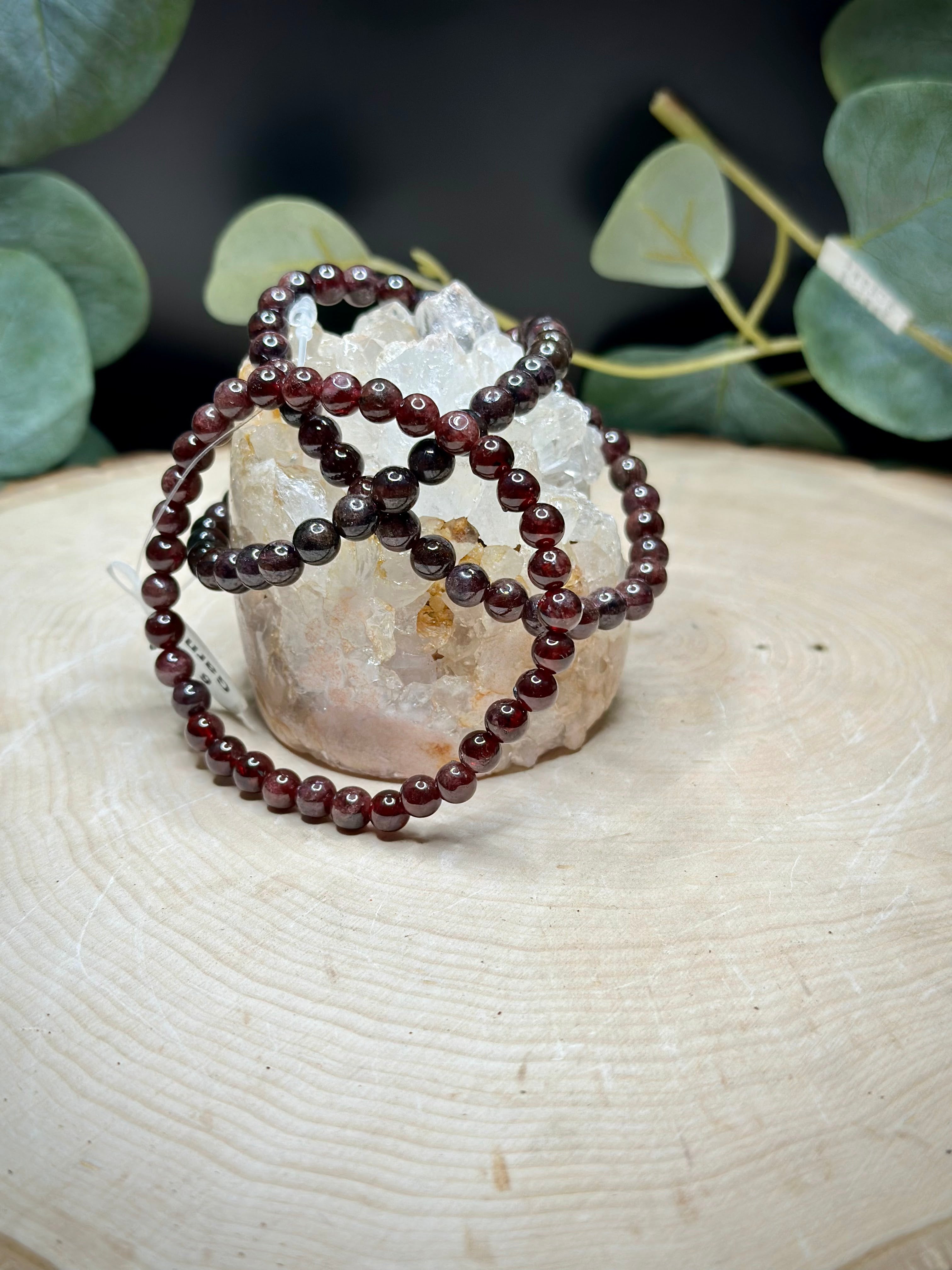 Star Garnet 7mm Bracelet