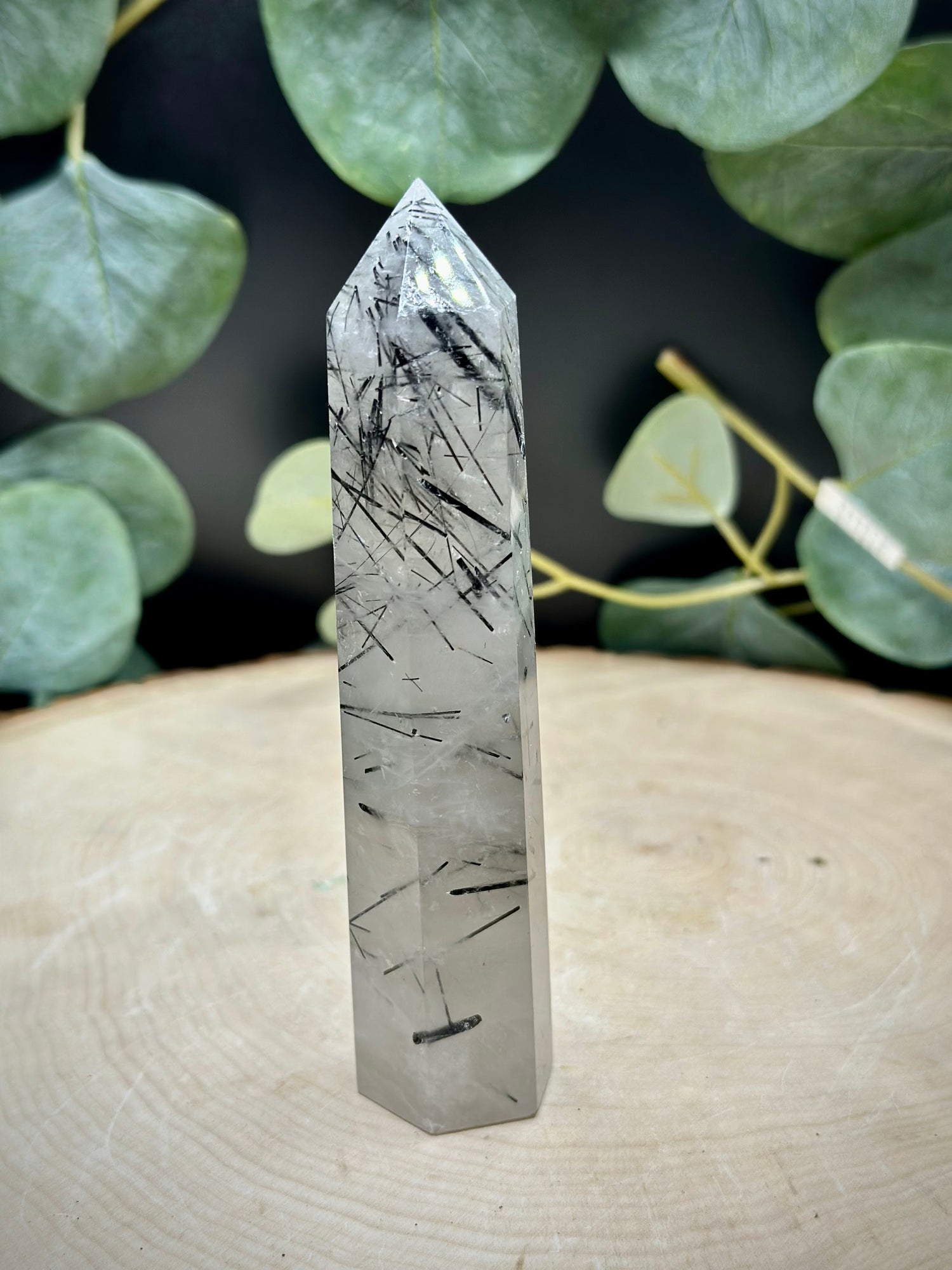 Black Tourmalinated Quartz Towers