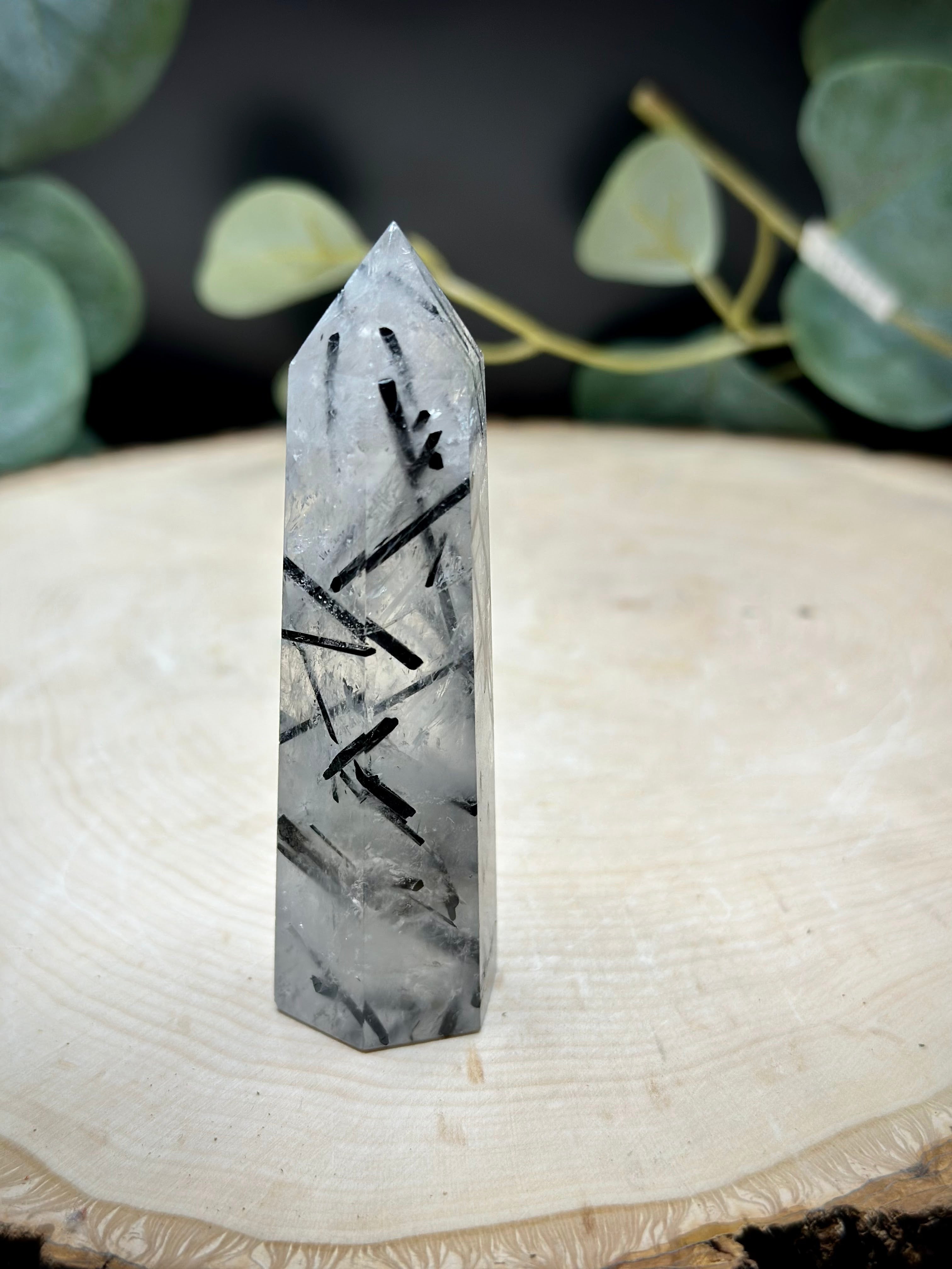 Black Tourmalinated Quartz Towers