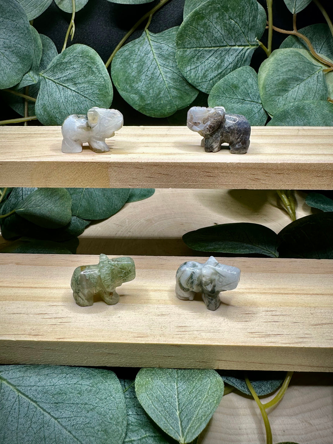 Mini Elephant Carvings