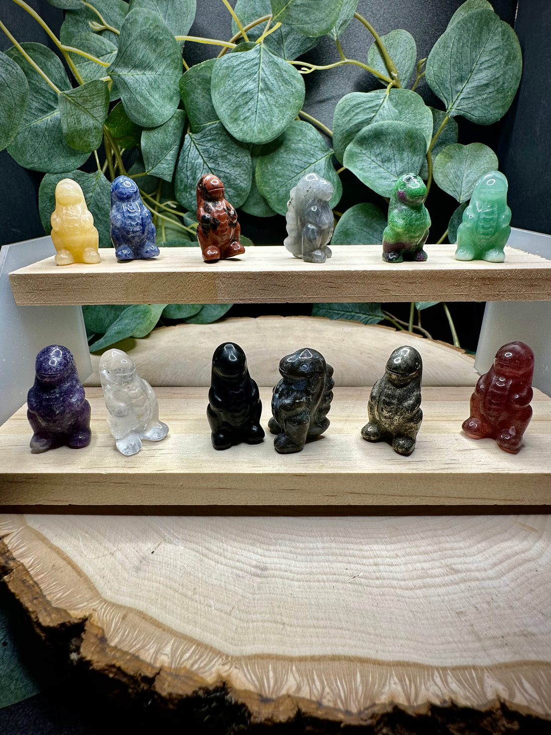 Mini Godzilla Carvings Intuitively Chosen