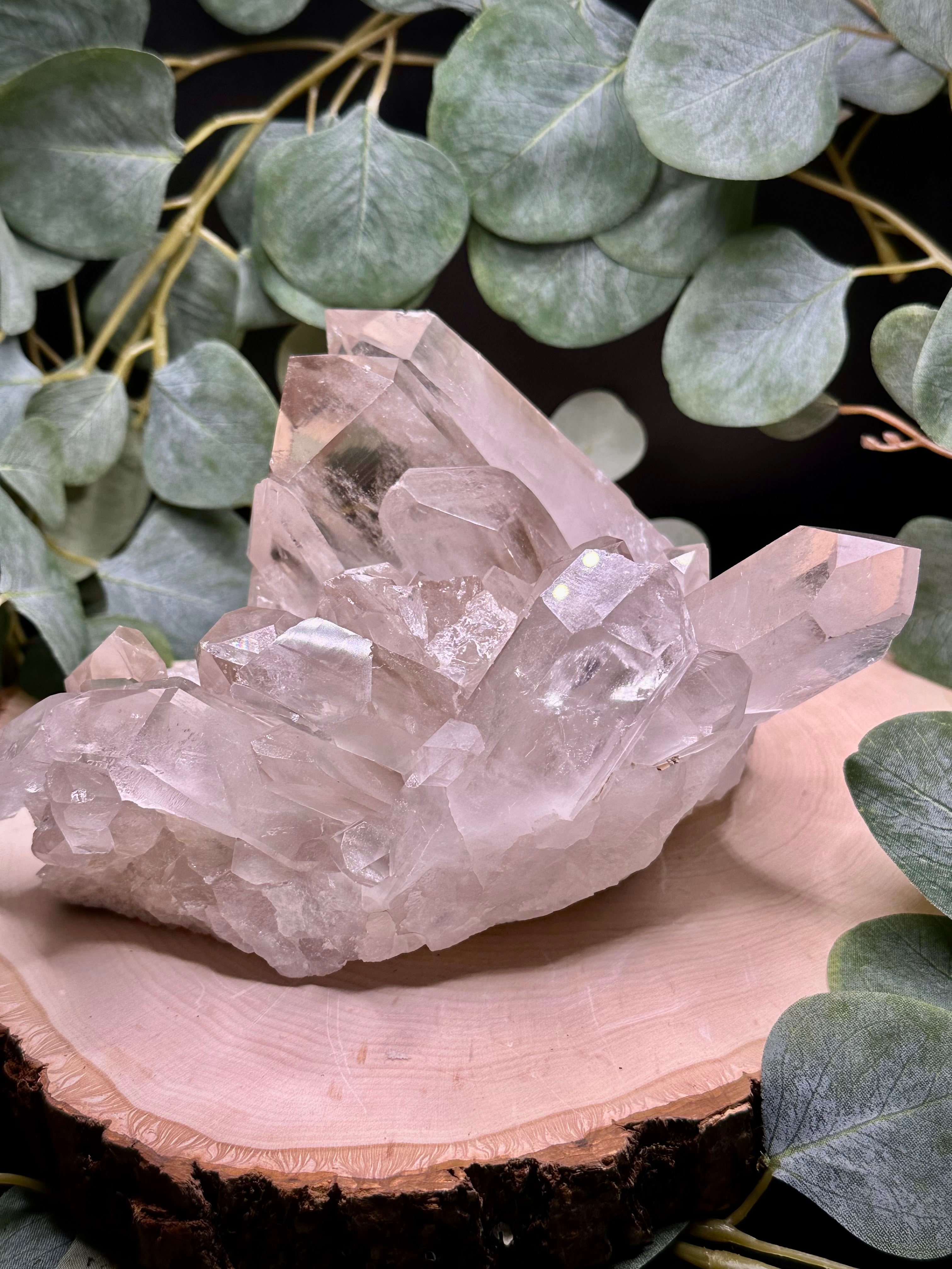 Brazilian Natural Smoky Quartz Cluster