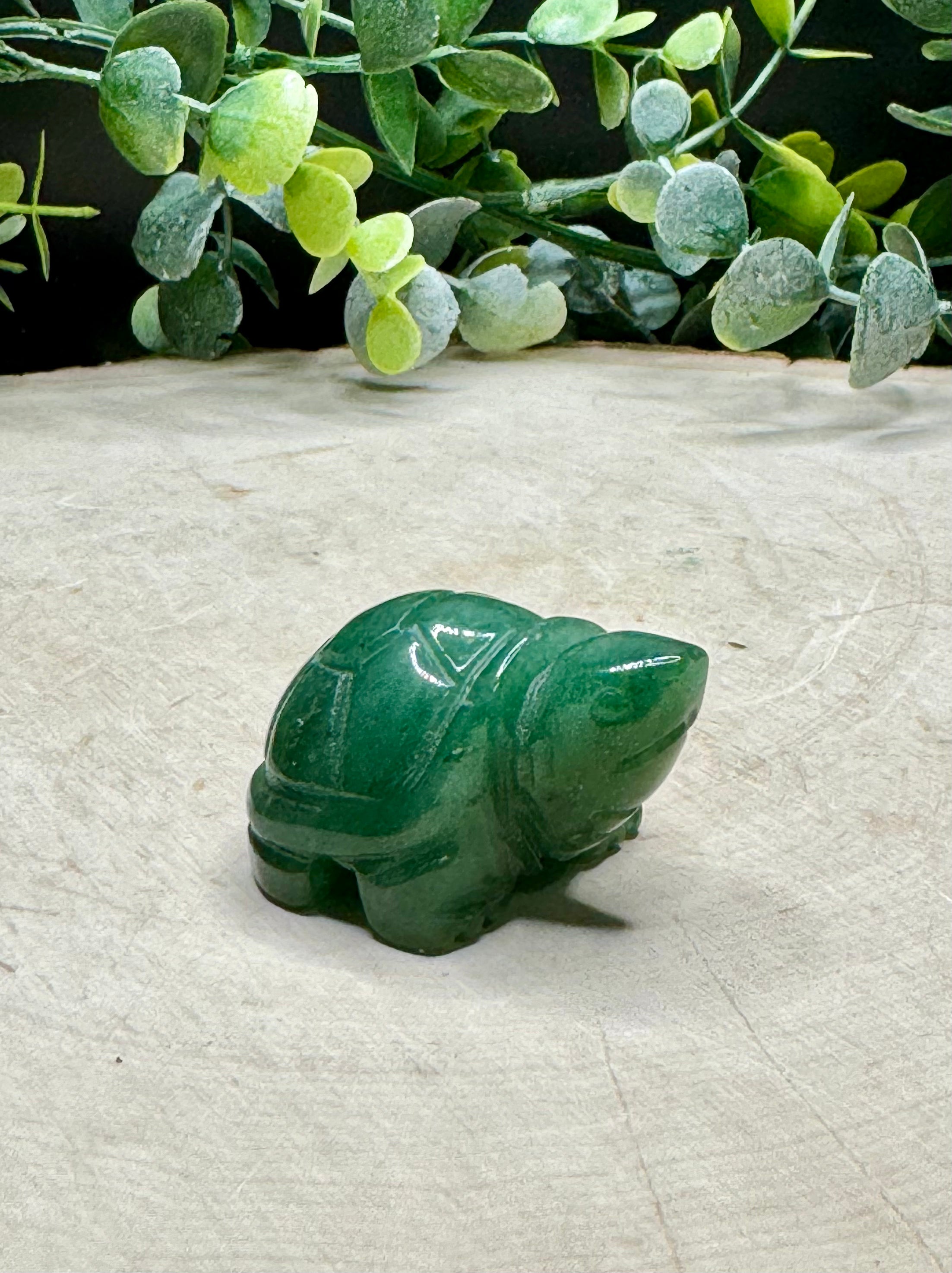 Green Aventurine Tortoise Carvings