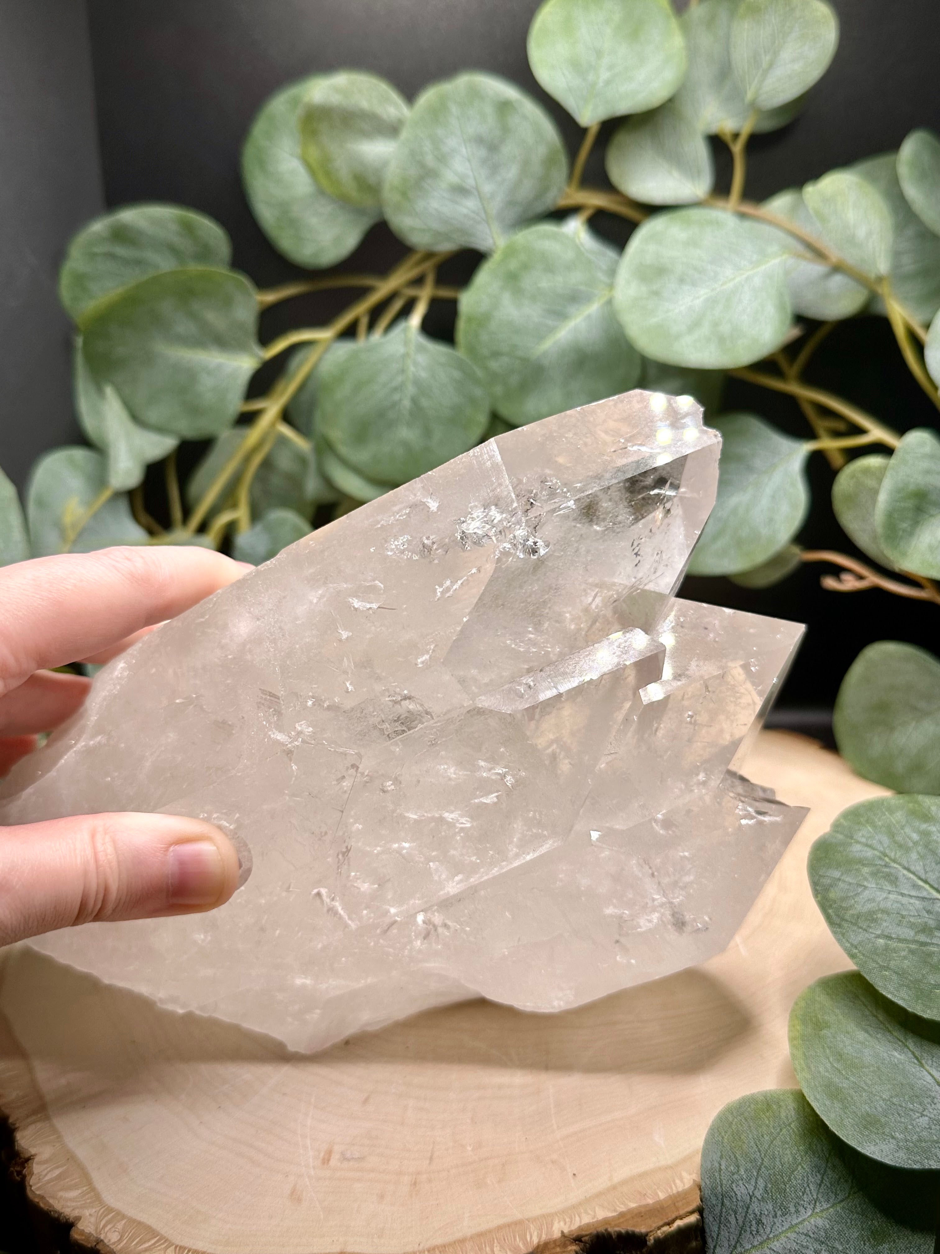 Brazilian Clear Quartz Statement Cluster 