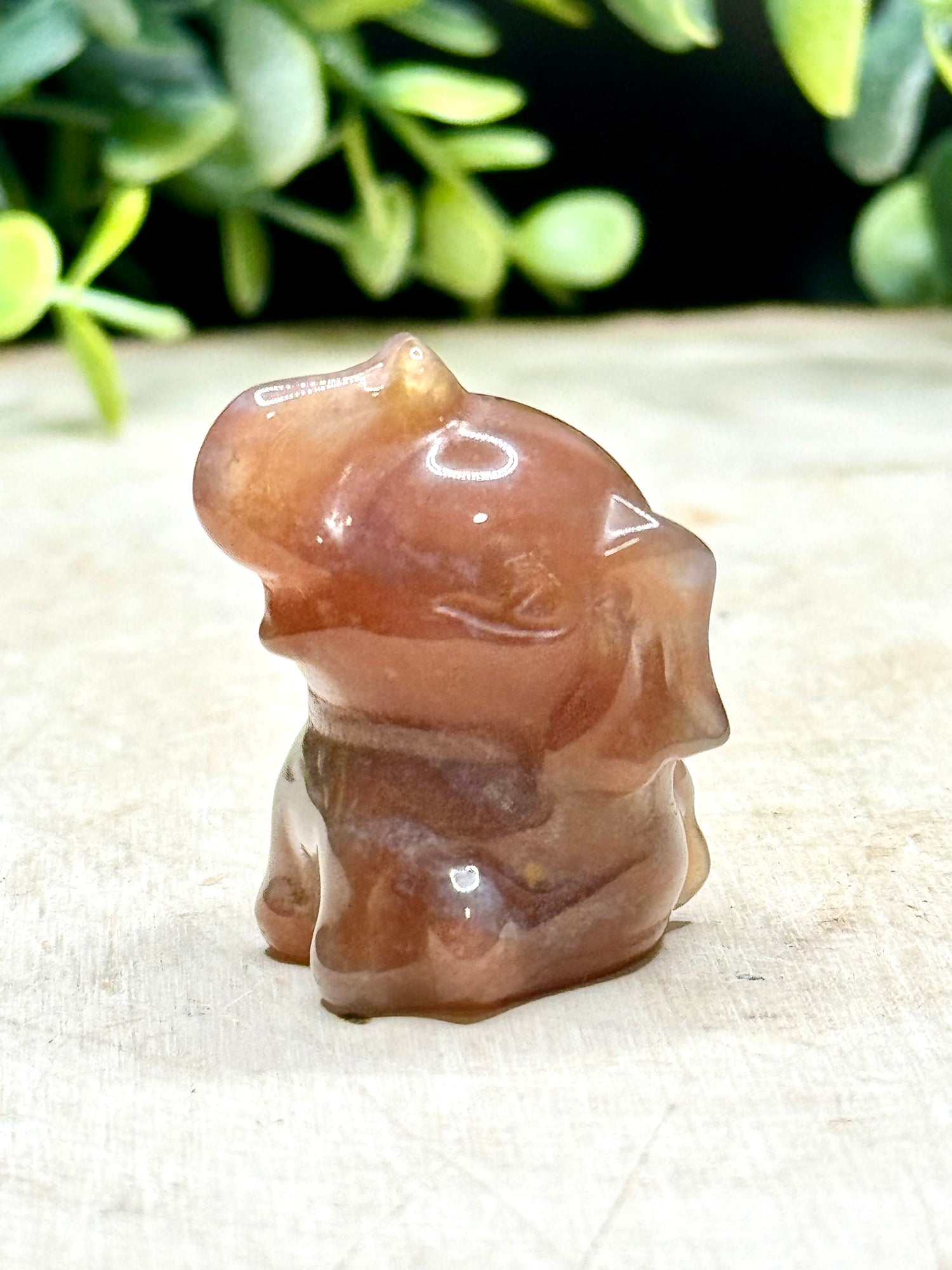 Mini sea jasper  Elephant Carvings